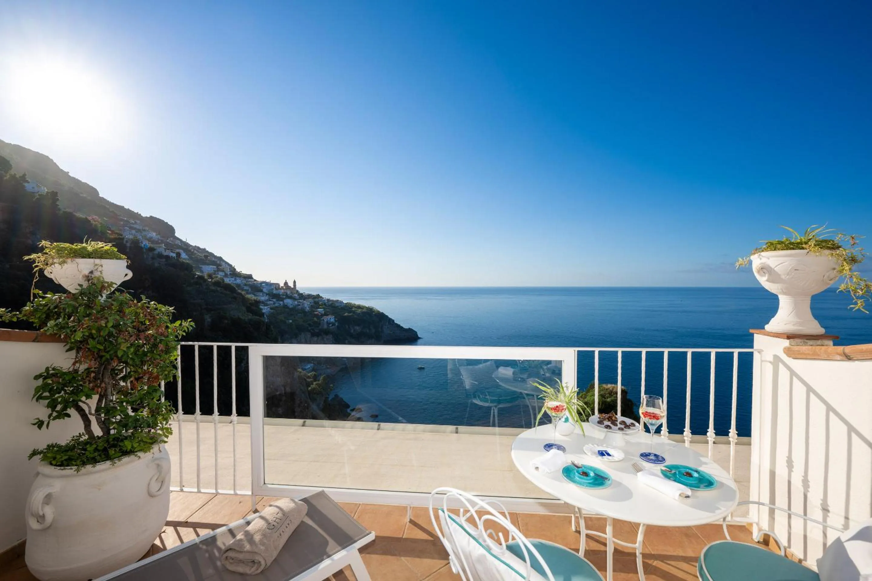 Balcony/Terrace in Grand Hotel Tritone