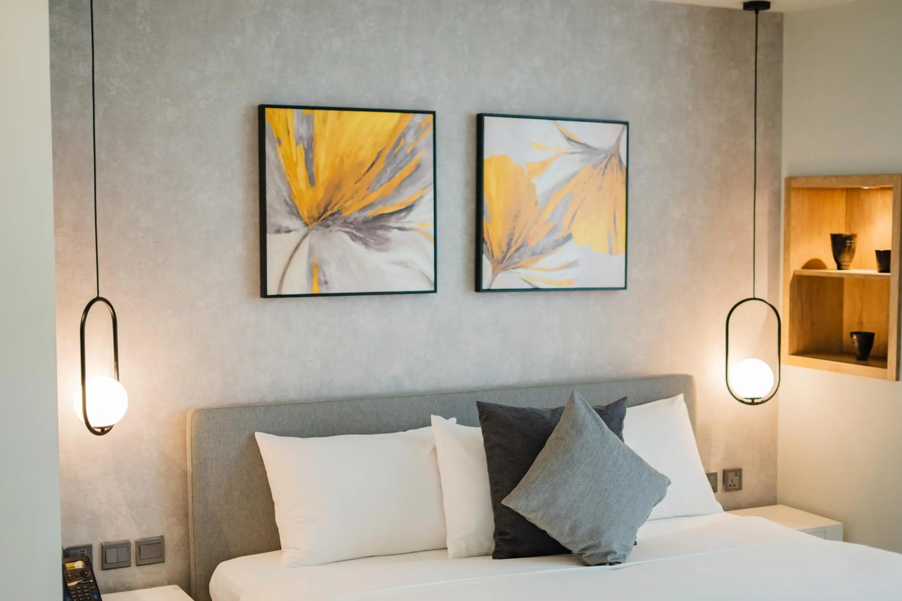 Bedroom, Bed in Loft Hotel Apartment