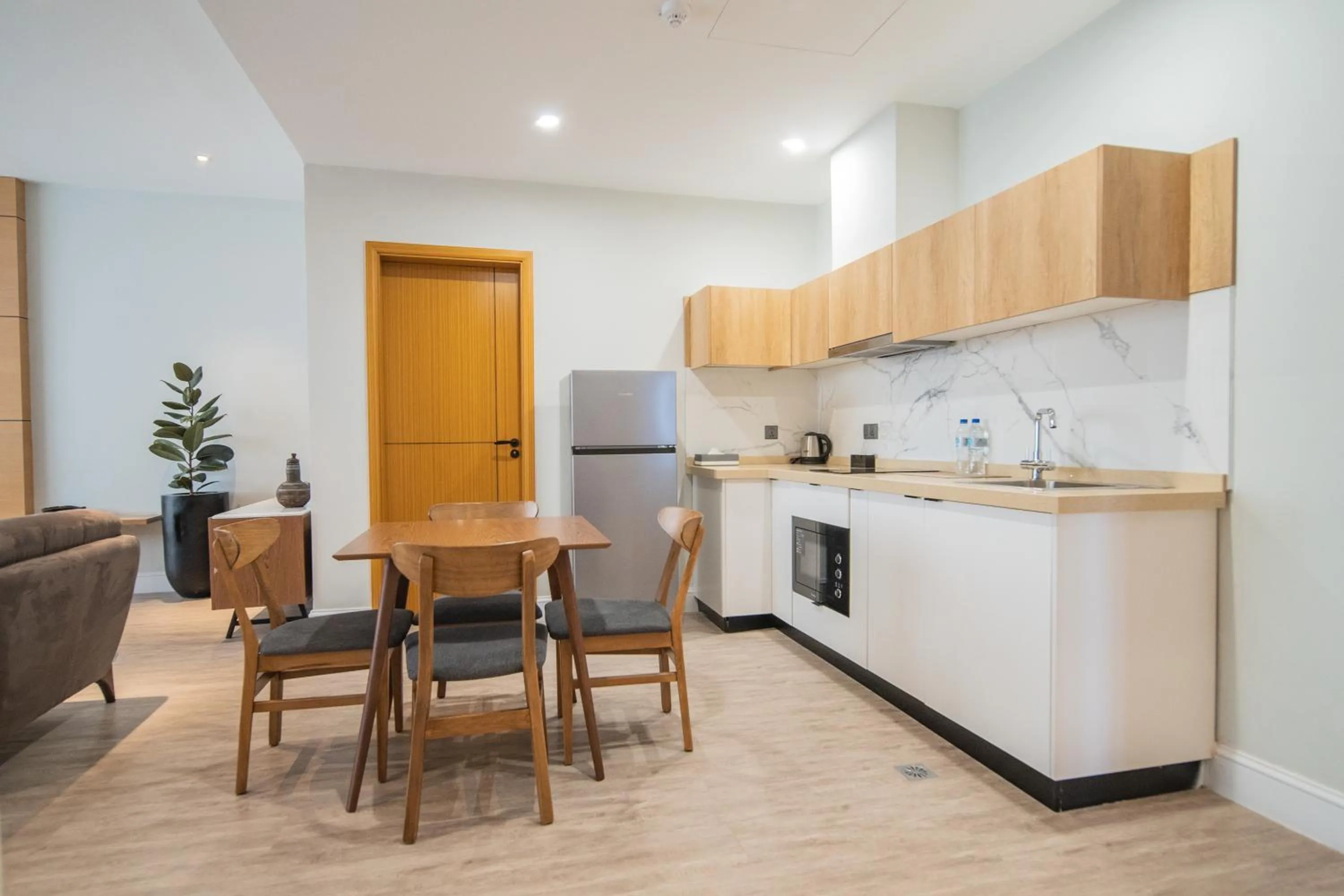 Kitchen or kitchenette in Loft Hotel Apartment