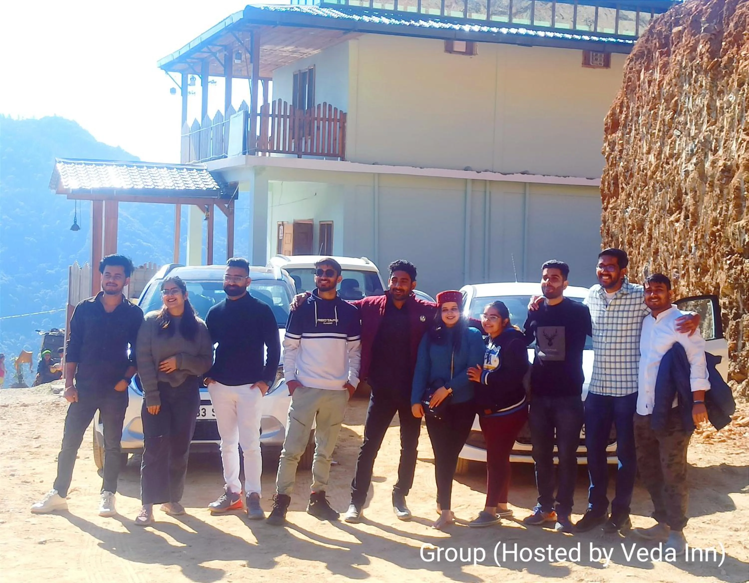 group of guests in Veda Inn