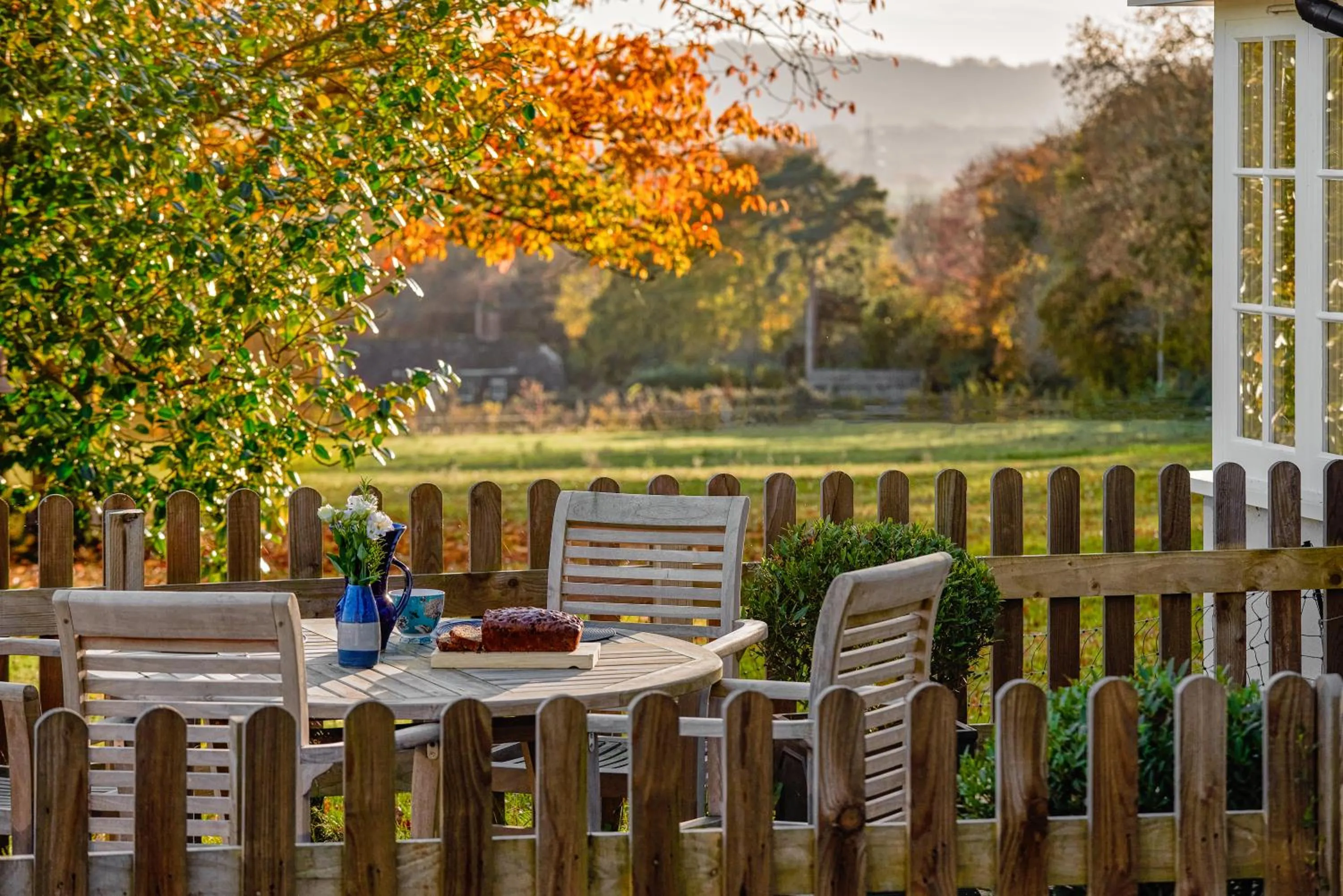 Balcony/Terrace in Garden flat near Goodwood with stunning views