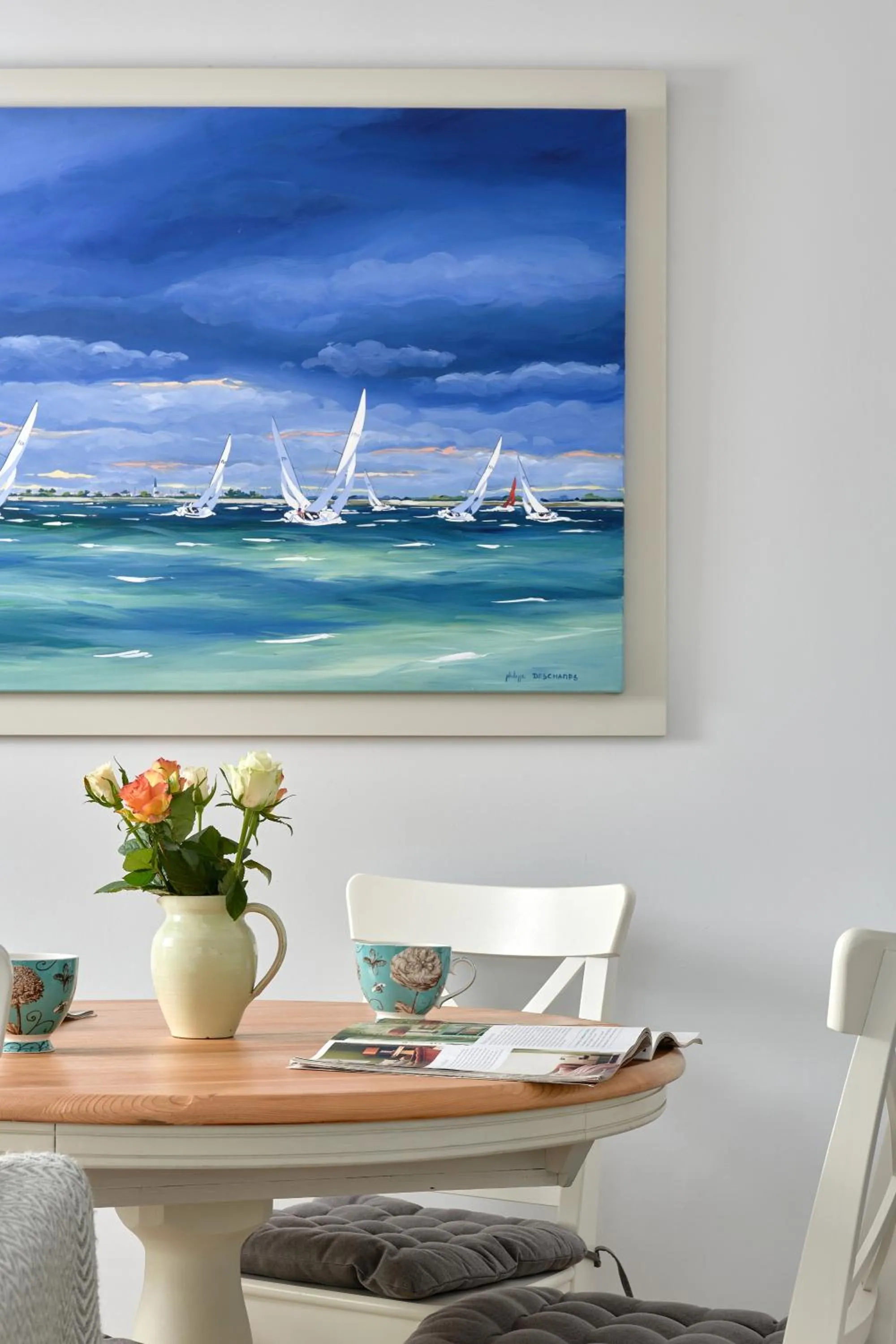 Dining area in Garden flat near Goodwood with stunning views