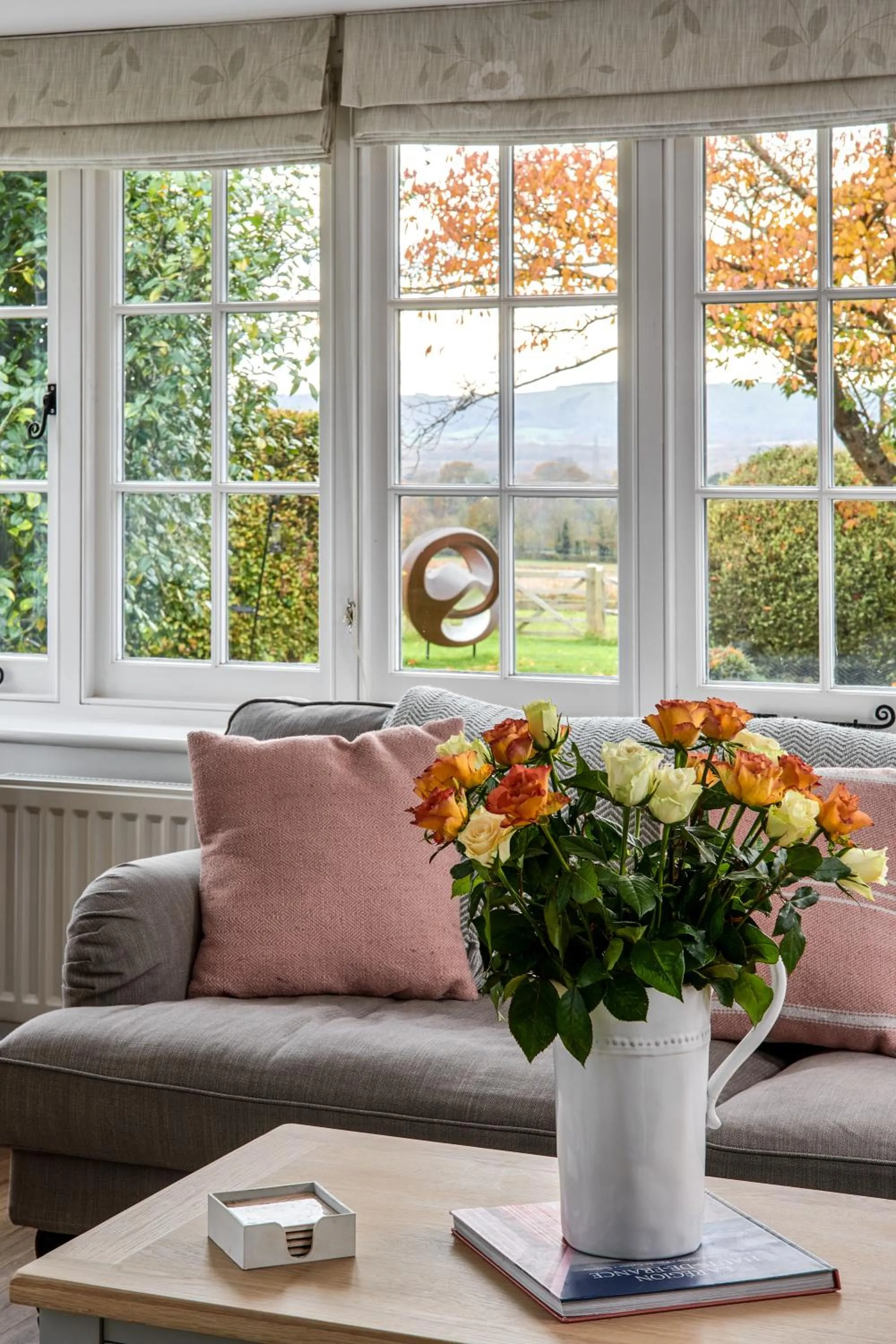 Dining area in Garden flat near Goodwood with stunning views