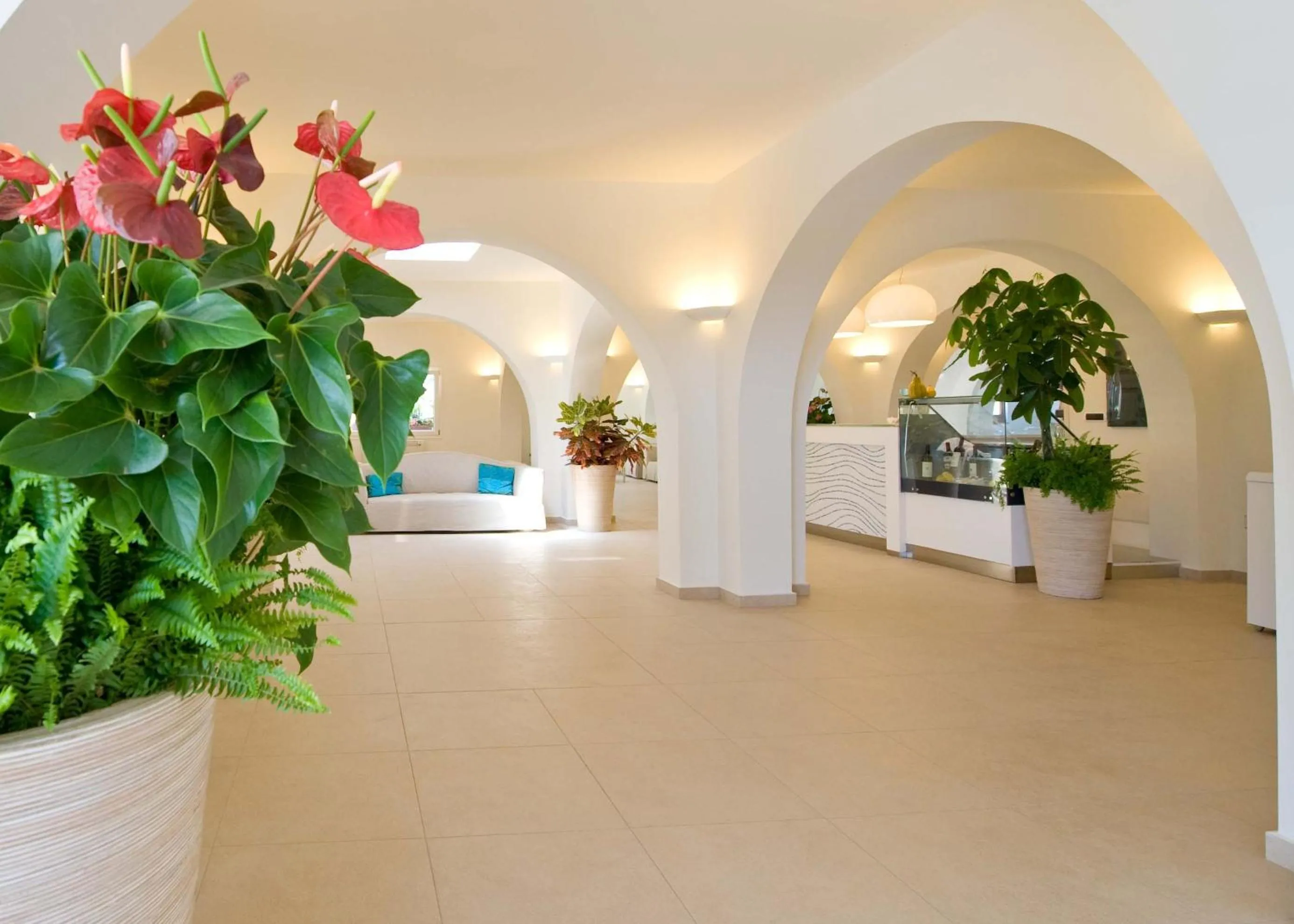 Lobby or reception in Hotel Cala Reale