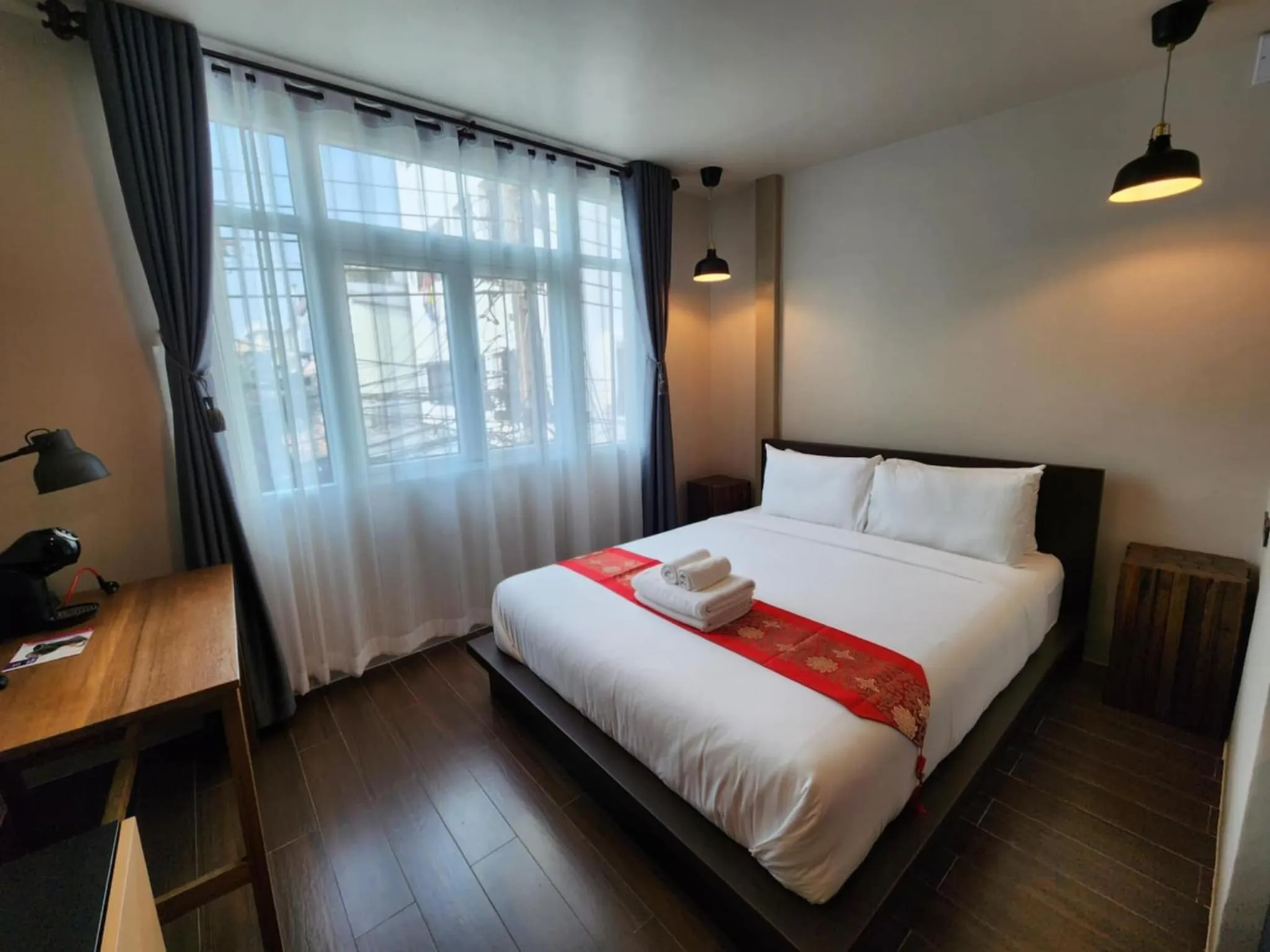 Bed in Lo-Ha Guest house, Contactless Check-in