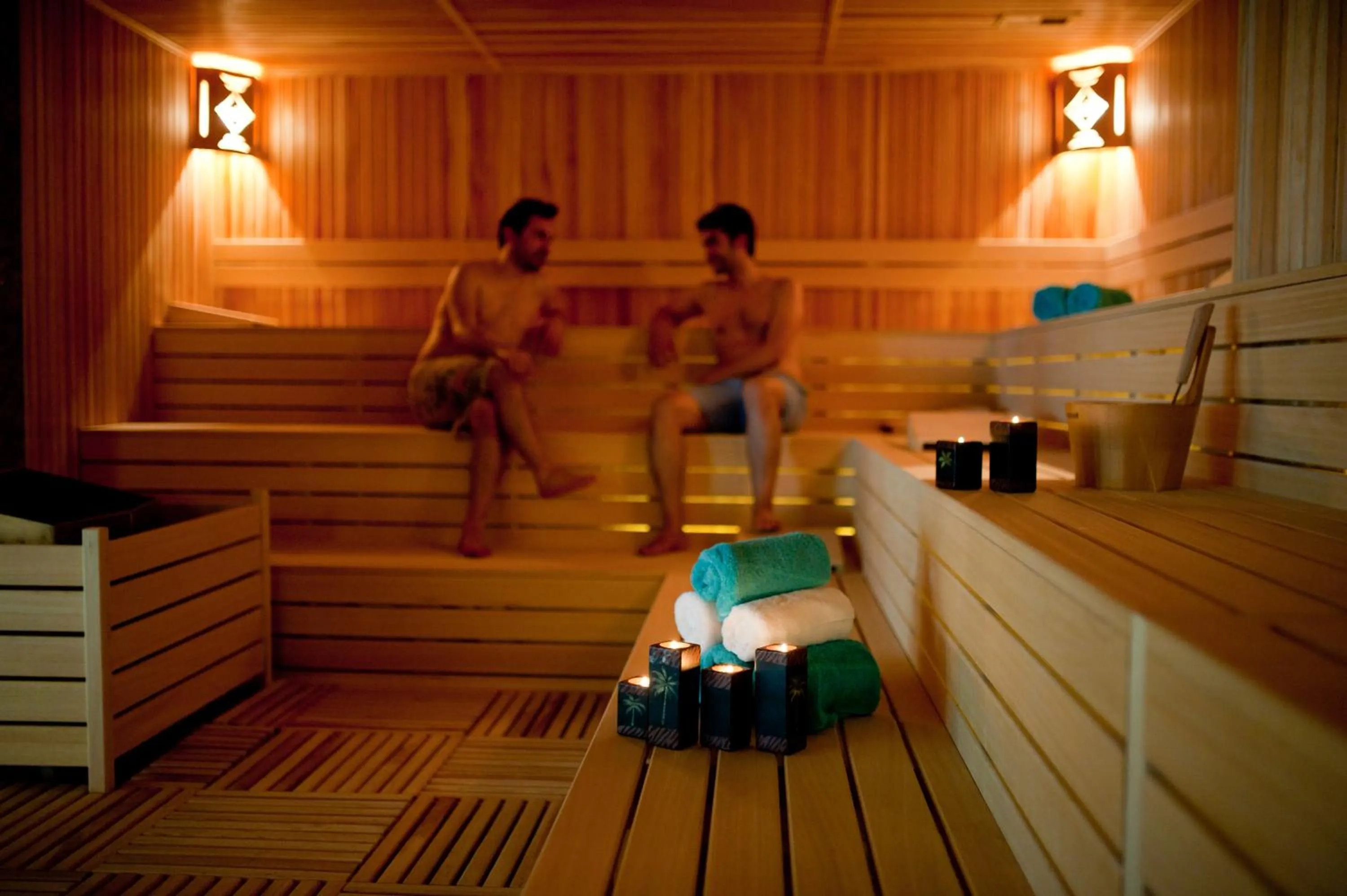 Sauna in ALUSSO THERMAL HOTEL SPA
