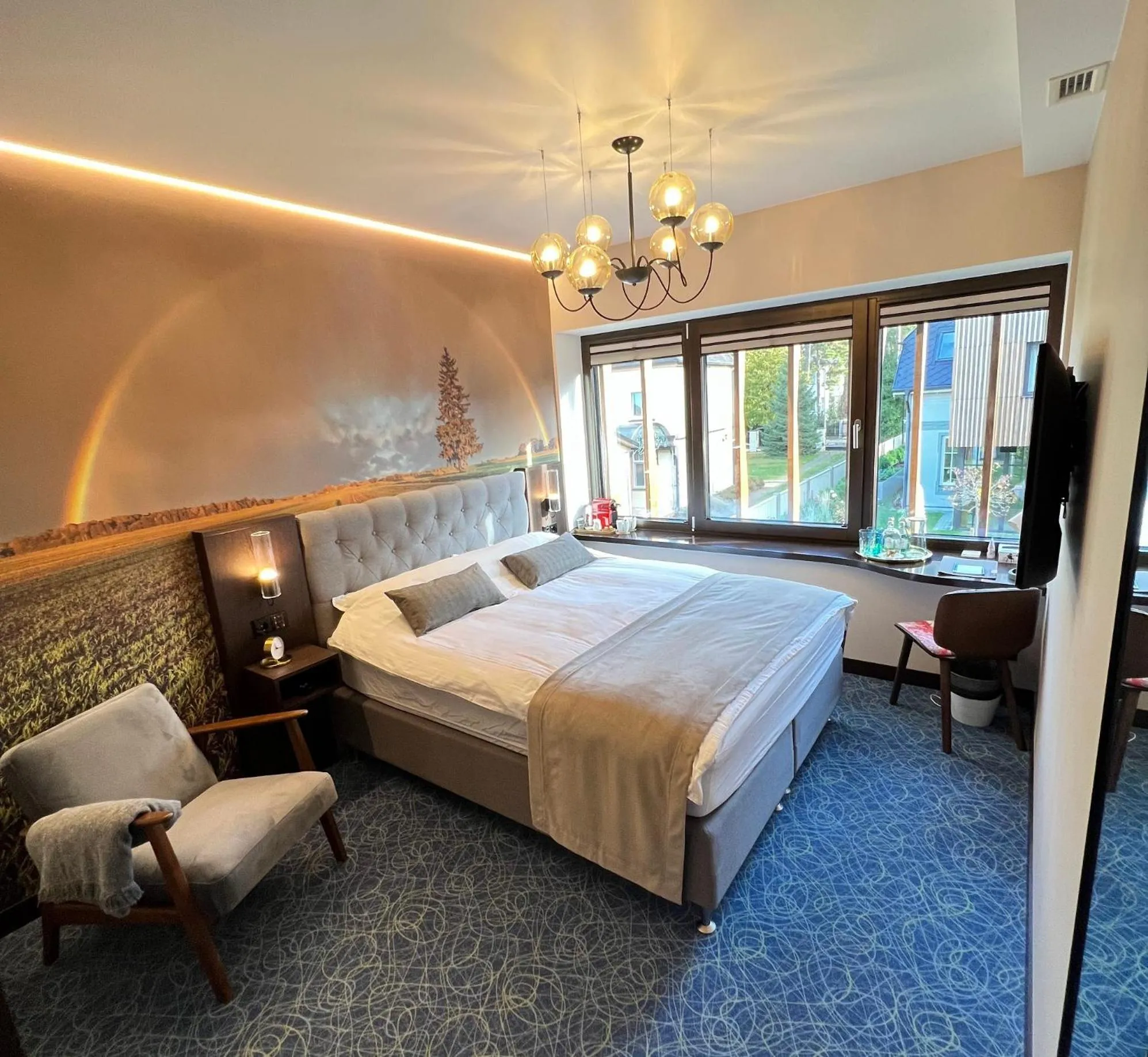 Bed in Villa Lettonia