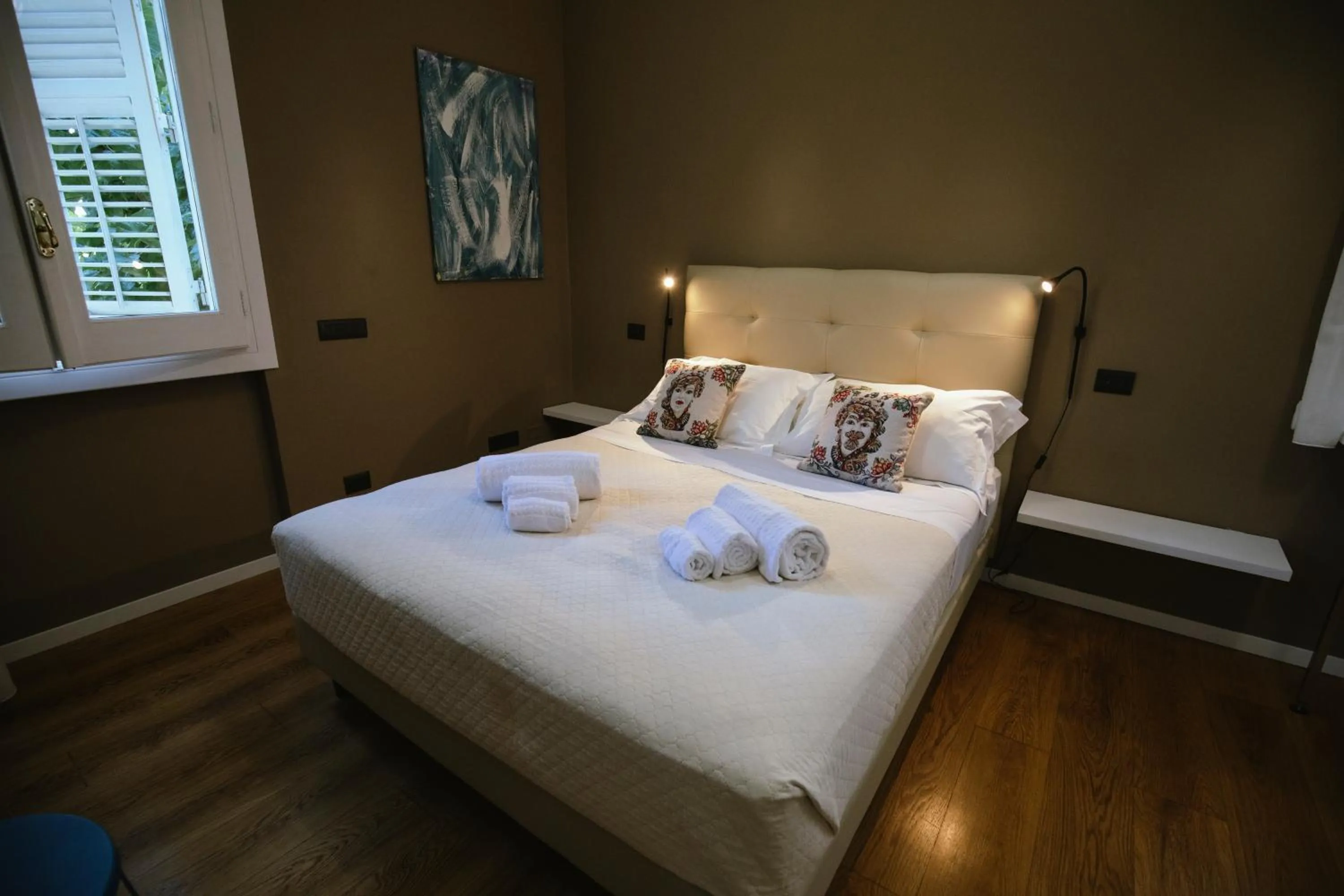 Bed in Villa Calipso