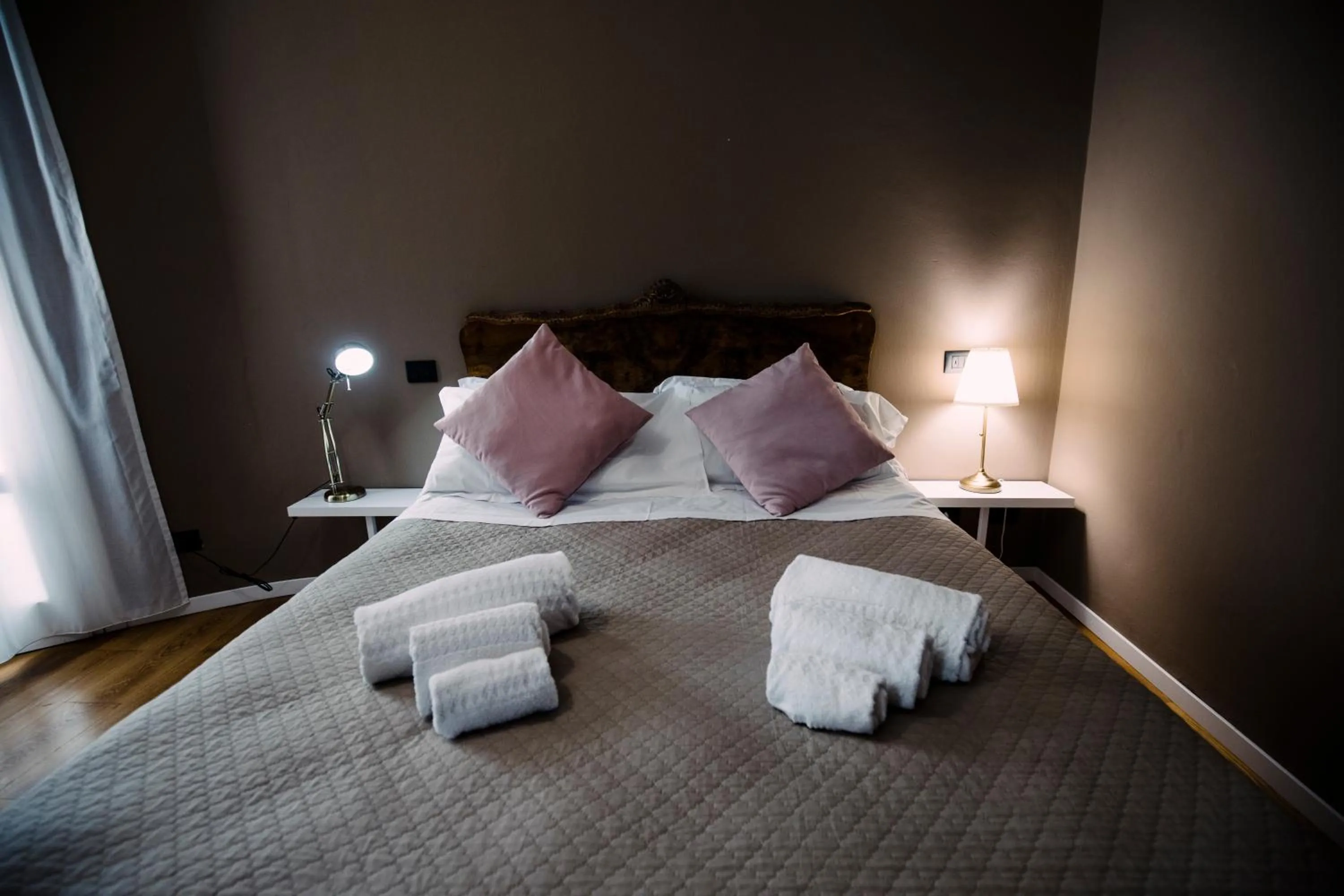 Bedroom, Bed in Villa Calipso