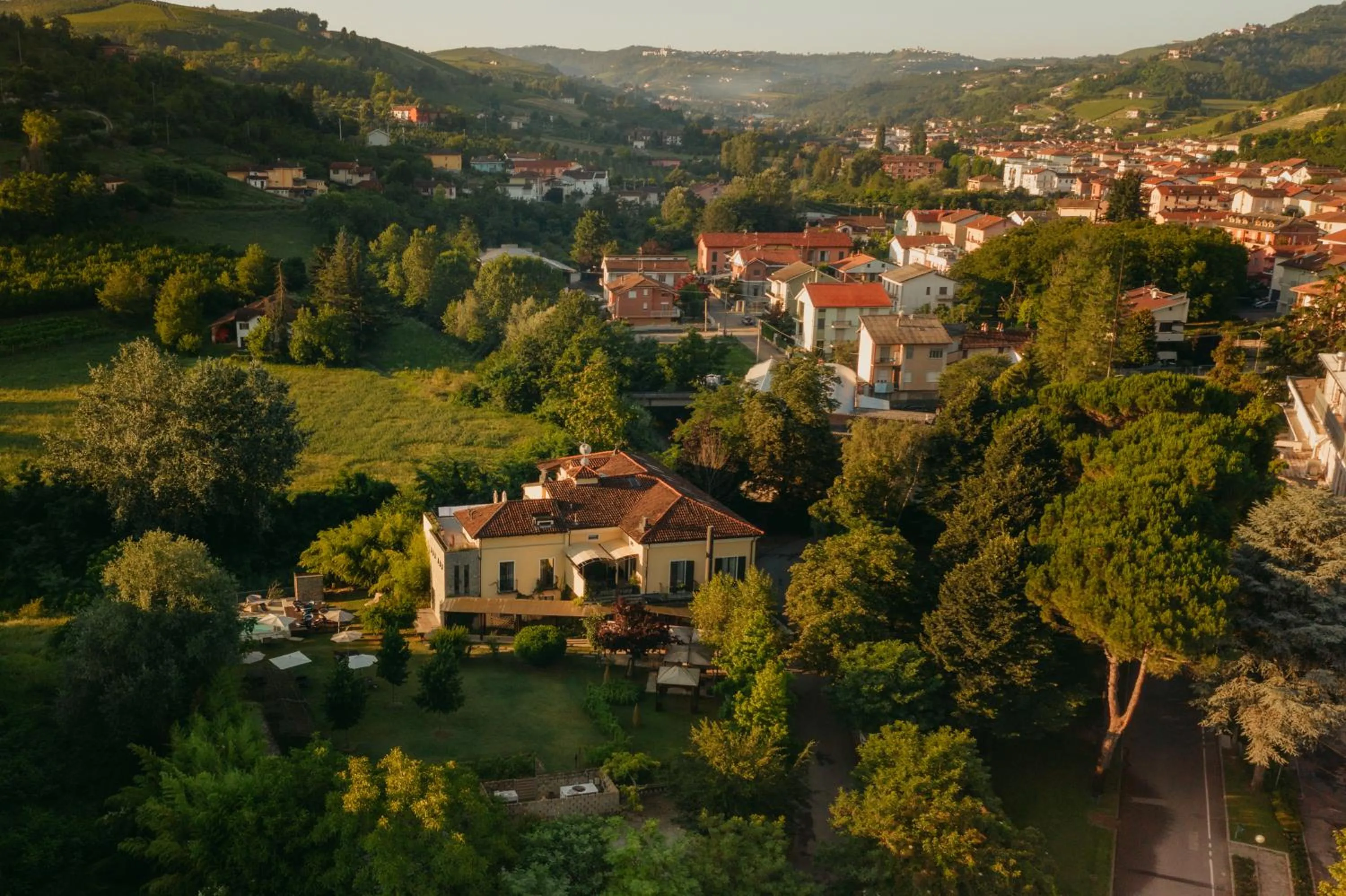 Bird's eye view in Hotel Langhe