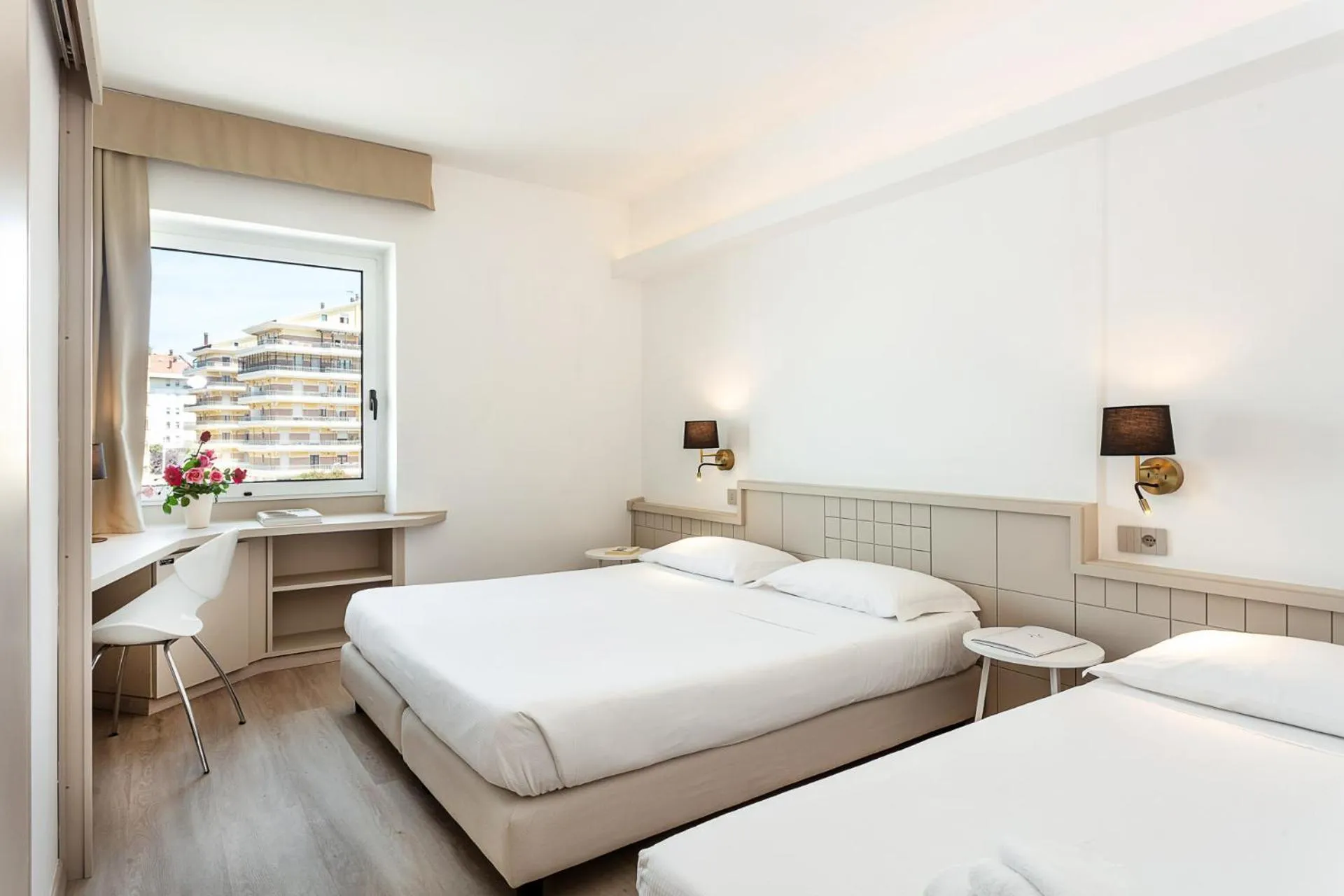 Bed in Hotel Carlo Felice Sassari