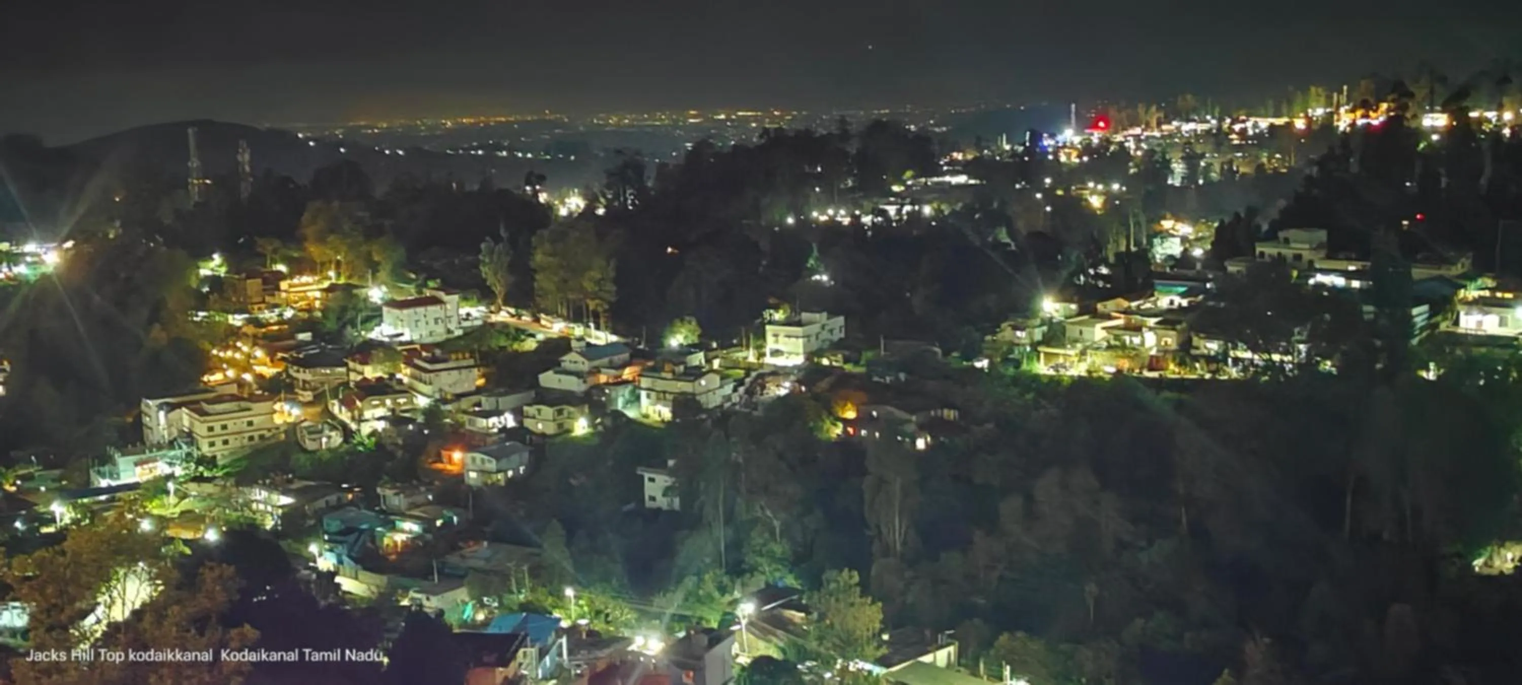 Night in The Jacks Hilltop Resort Kodaikanal