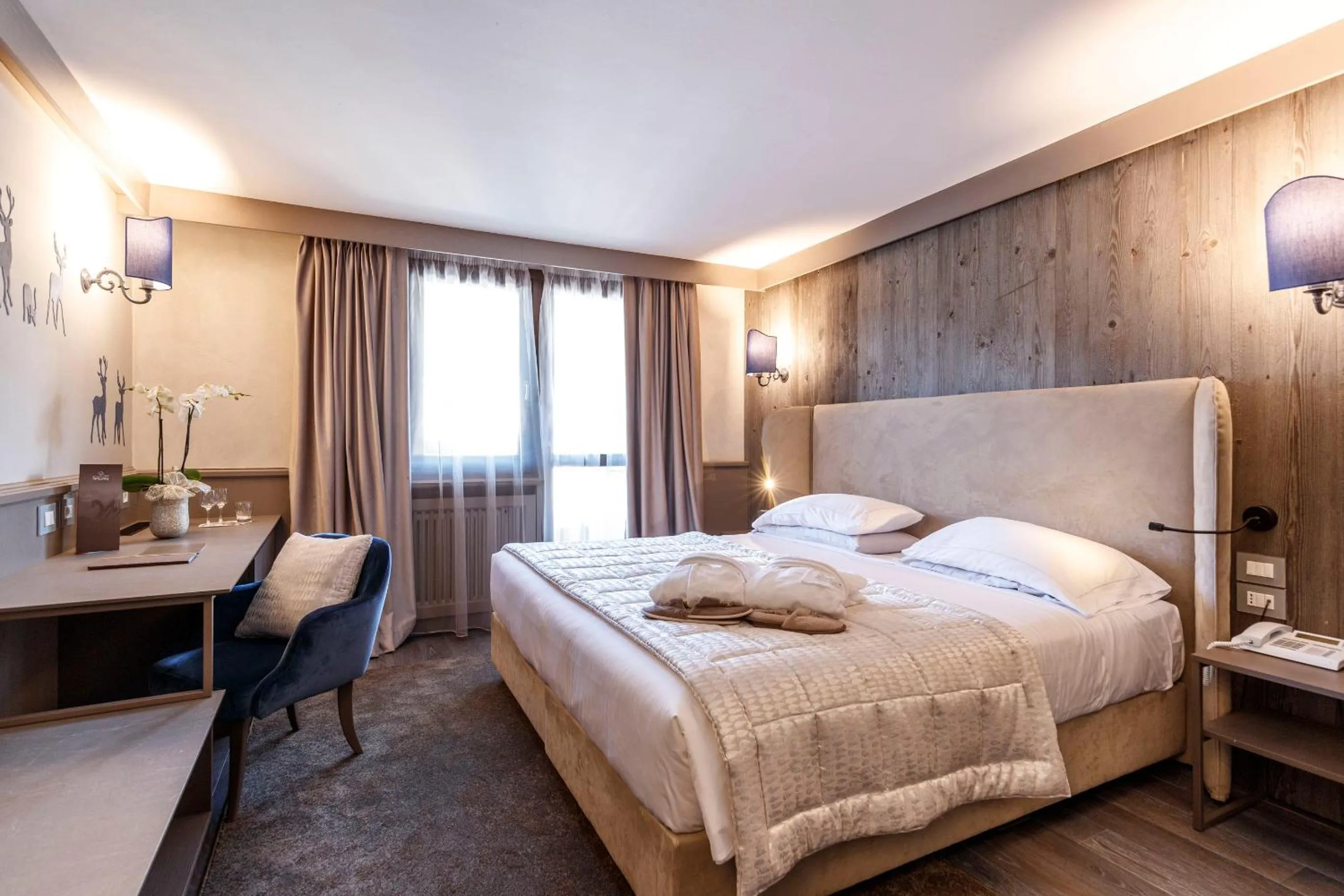 Bed in Hotel Spinale