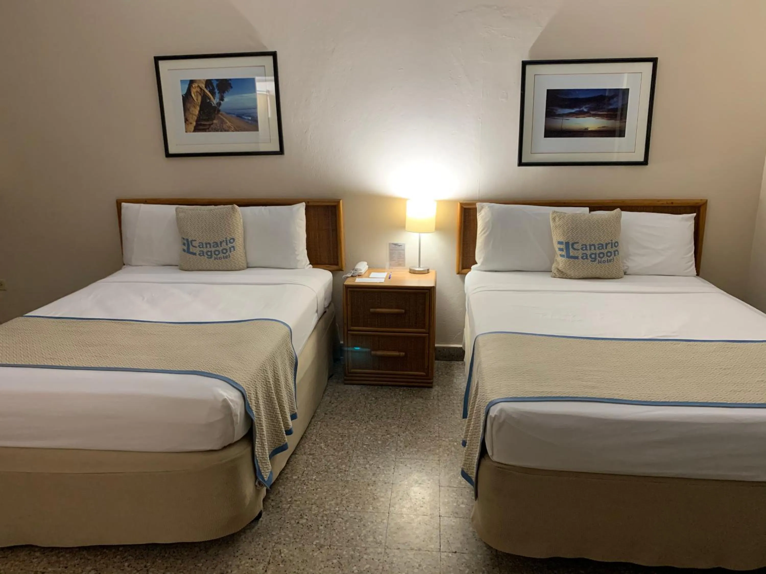 Bed in Canario Lagoon Hotel