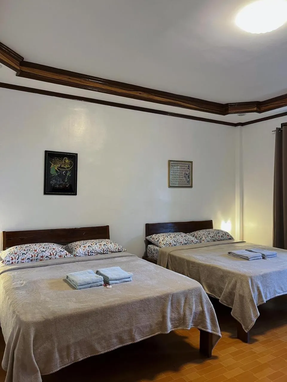 Bed in Takbo Beach Resort