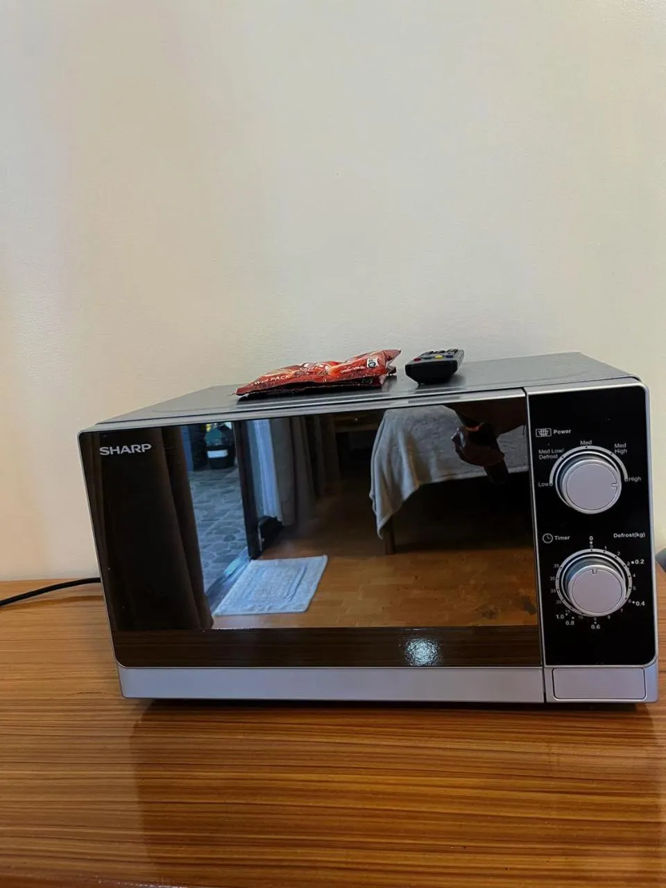 microwave in Takbo Beach Resort