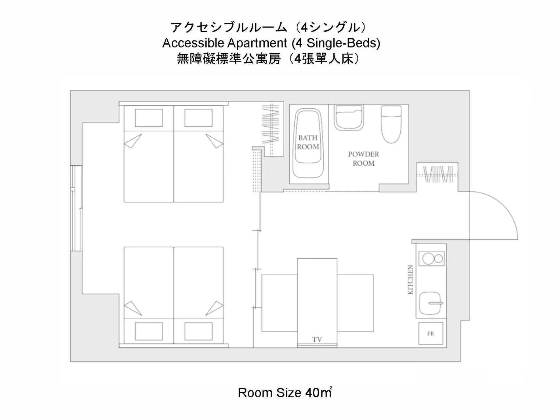 Floor plan in MIMARU Tokyo Ikebukuro