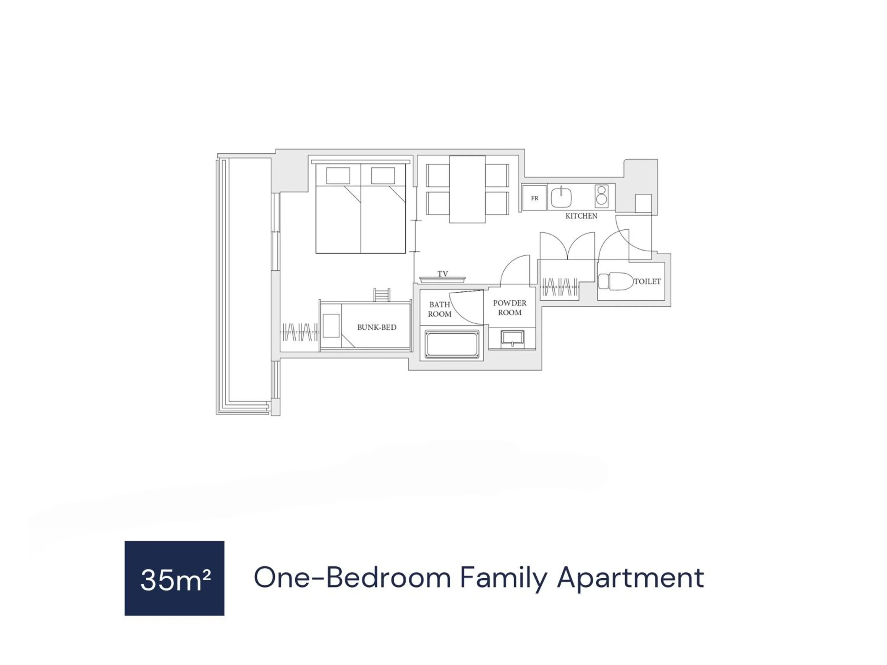 Floor plan in MIMARU Osaka Shinsaibashi North