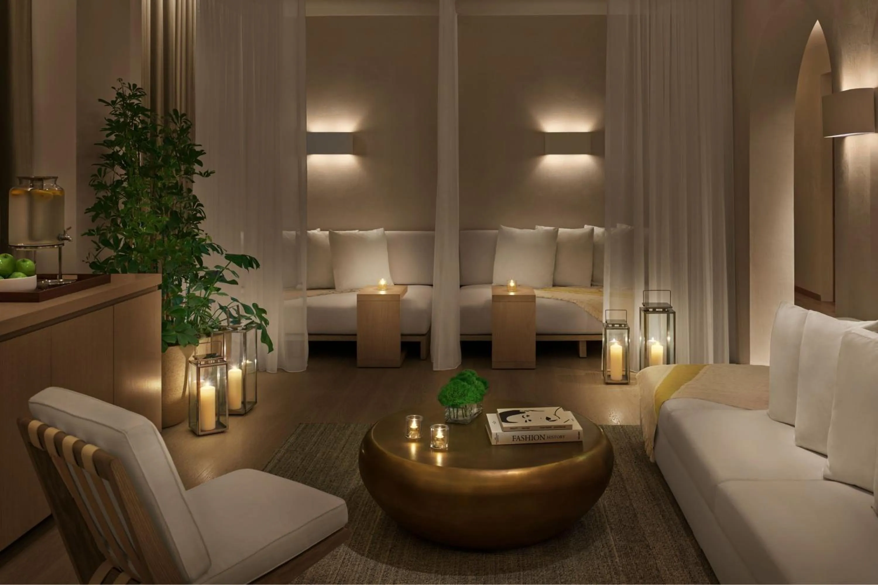 Lounge or bar, Bed in The Tampa EDITION