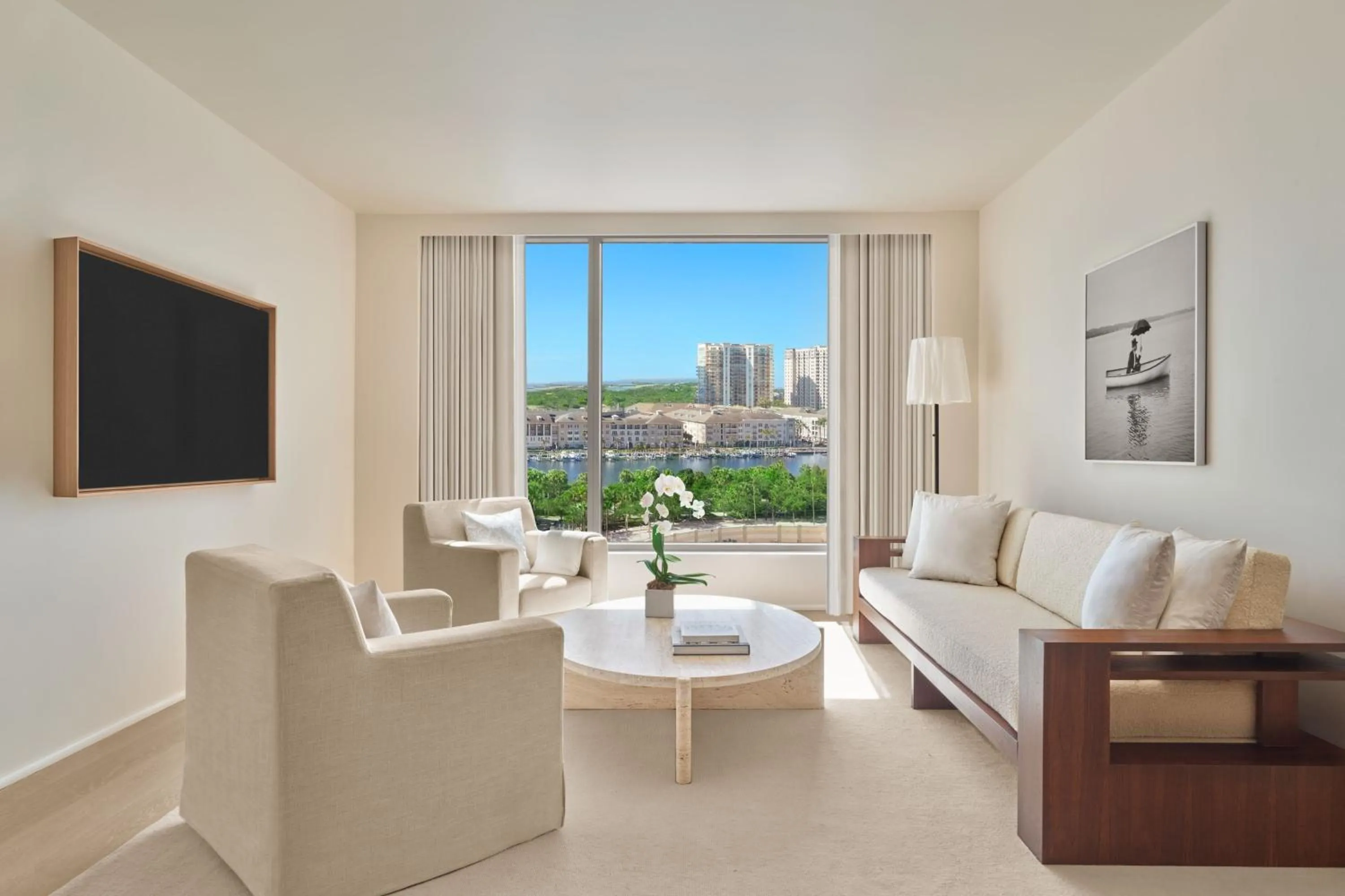 Living room in The Tampa EDITION