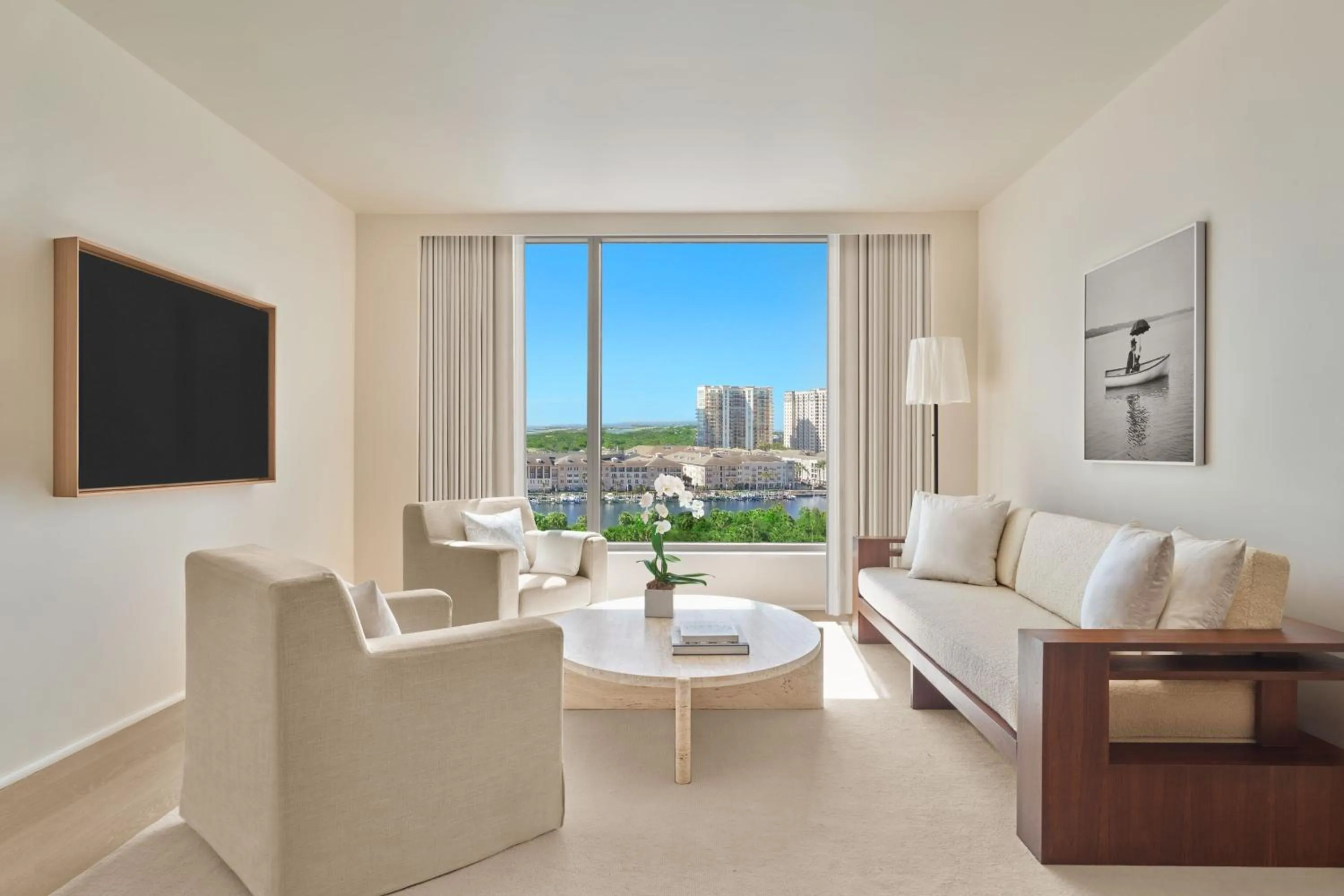 Living room in The Tampa EDITION