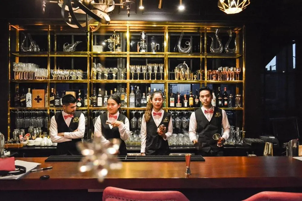 Lounge or bar in VANHSENG BOUTIQUE VIENTIANE HOTEL