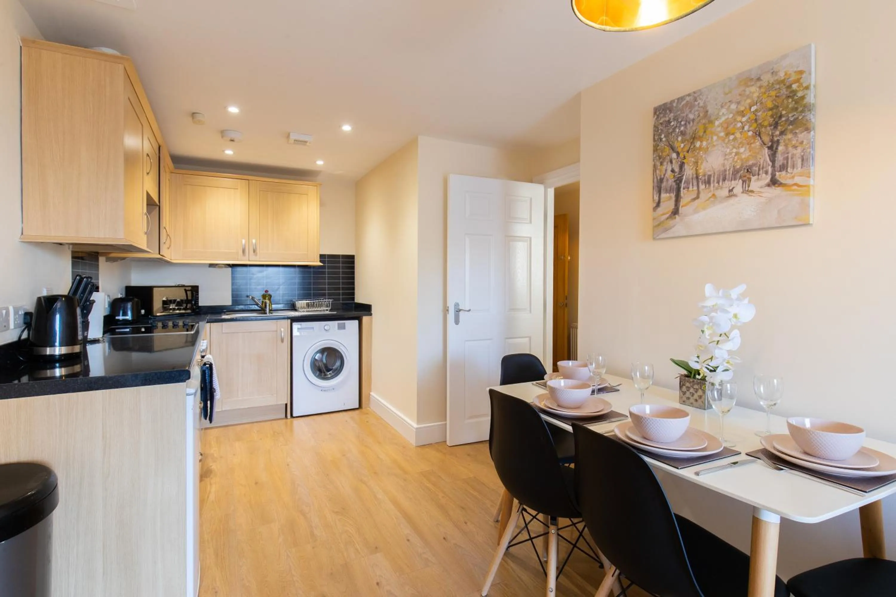 Kitchen or kitchenette in Velvet 1-bedroom penthouse, Clockhouse, Hoddesdon