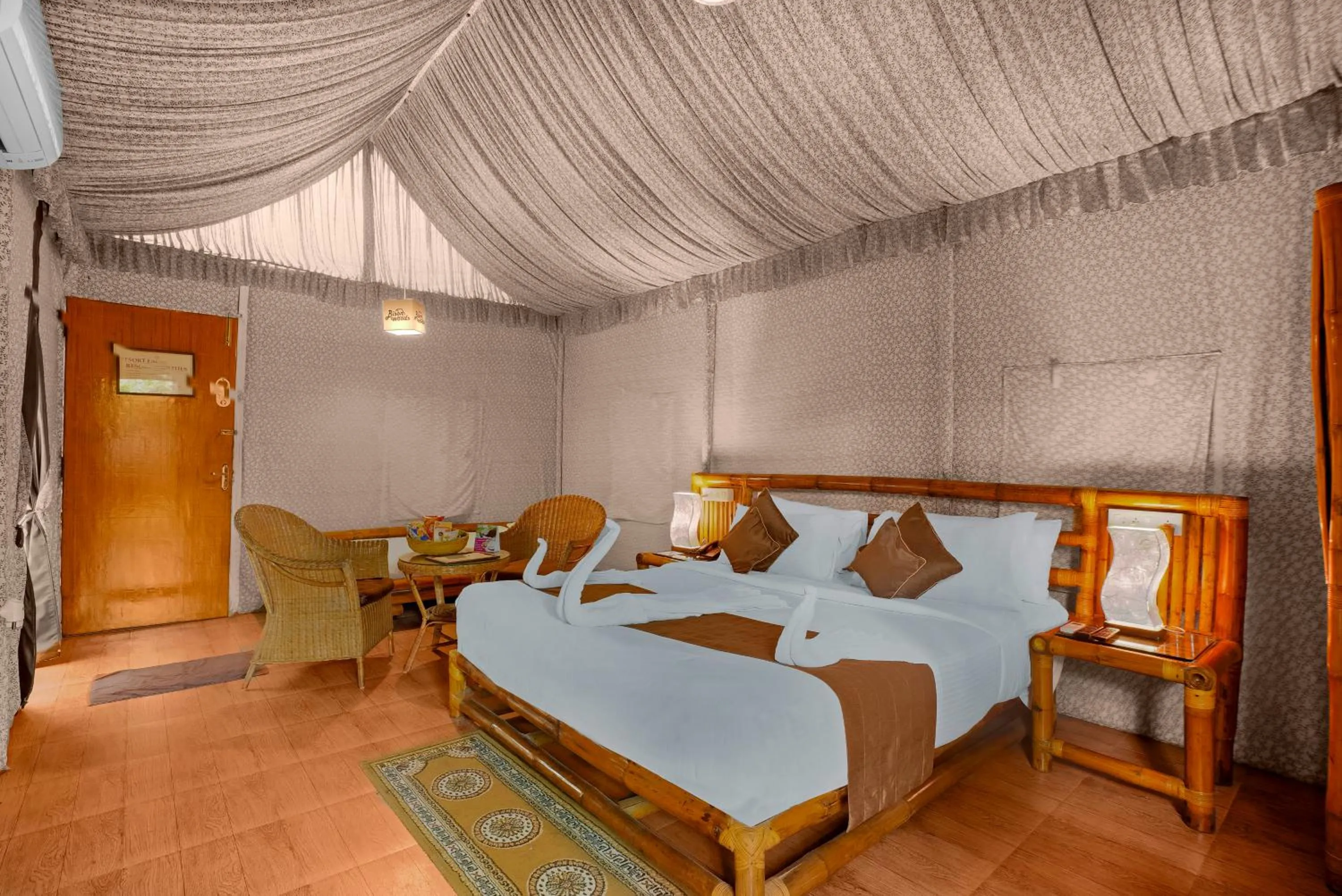 Bed in WOW Bison Woods Organic Veg Resort - Yercaud