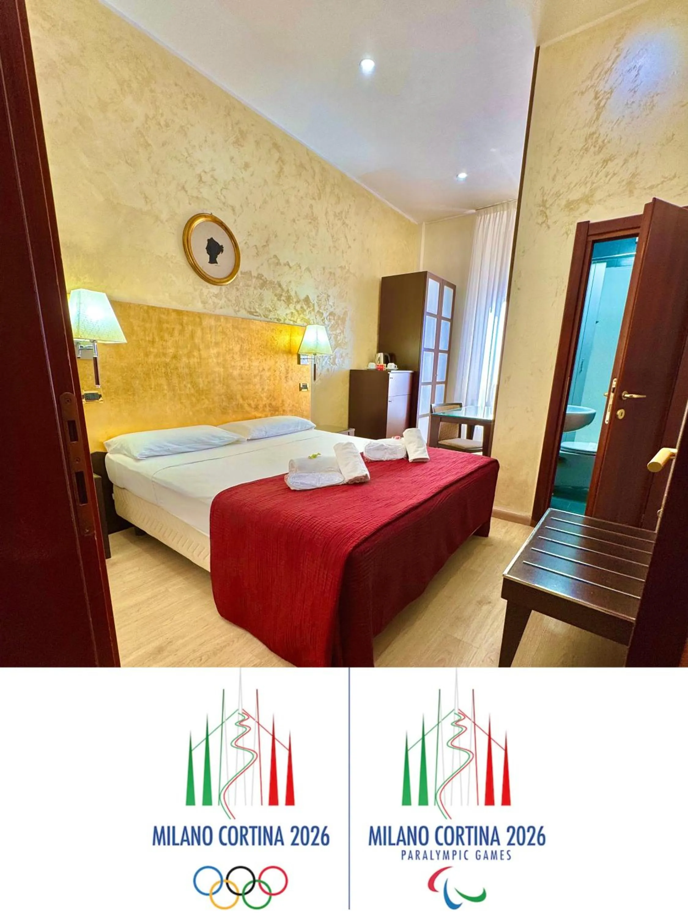 Bedroom, Bed in Hotel Fiorella Milano