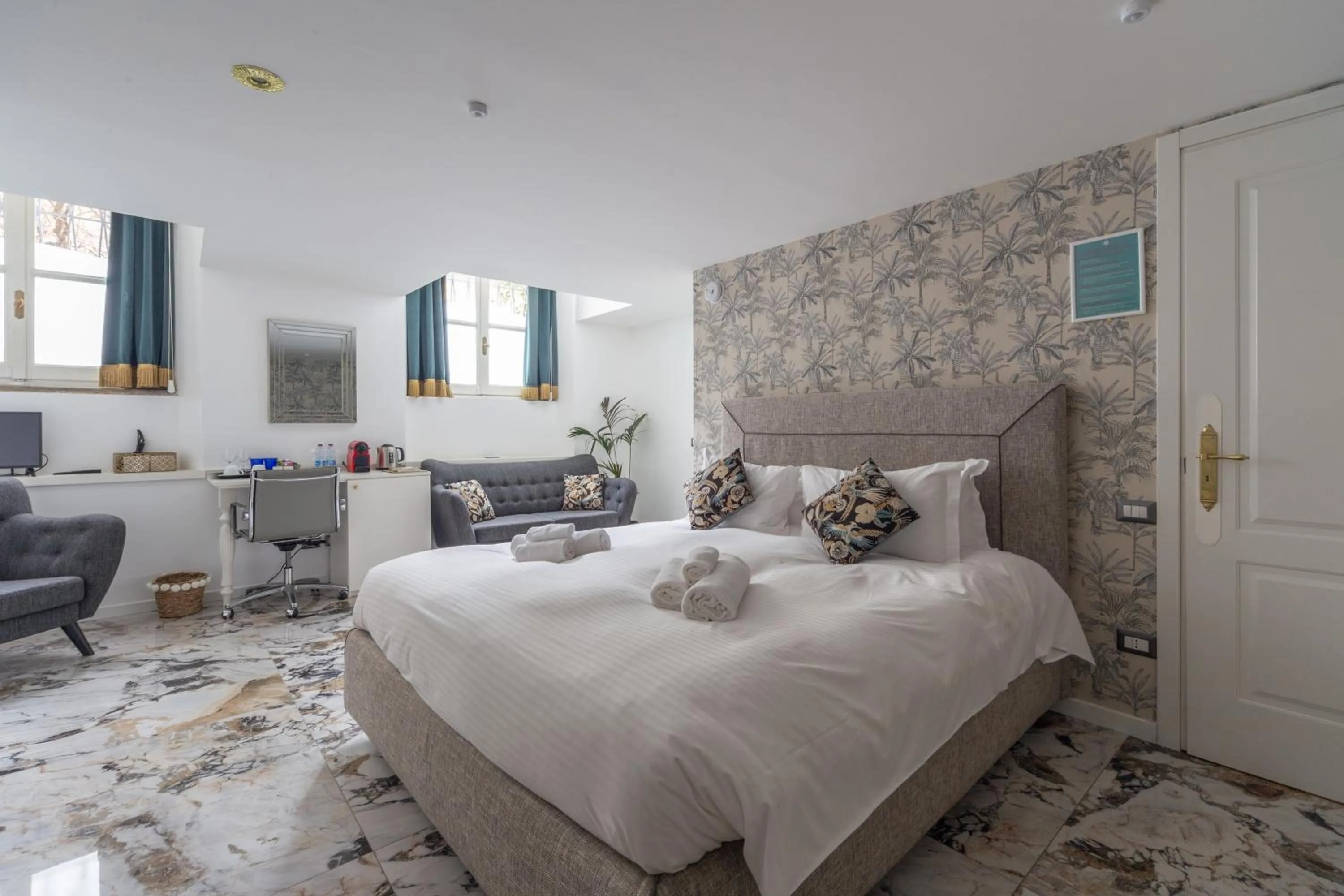 Bed in Duomo Smart Suites