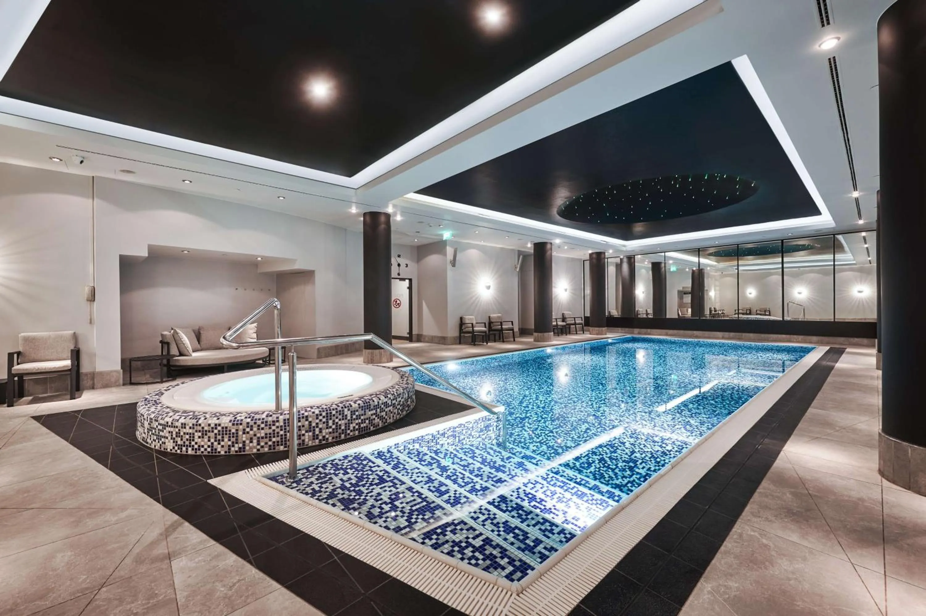 Pool view in Radisson Collection Hotel, Warsaw