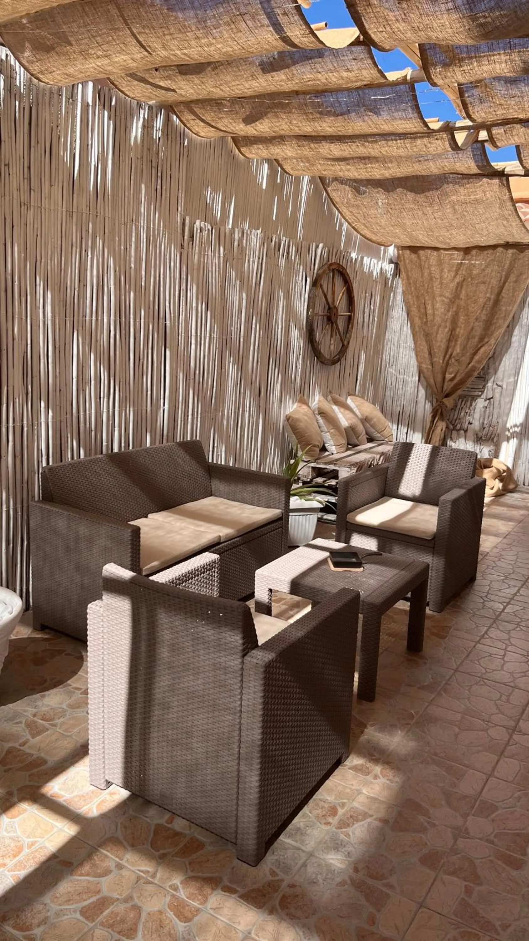 Patio in Hotel Tabby