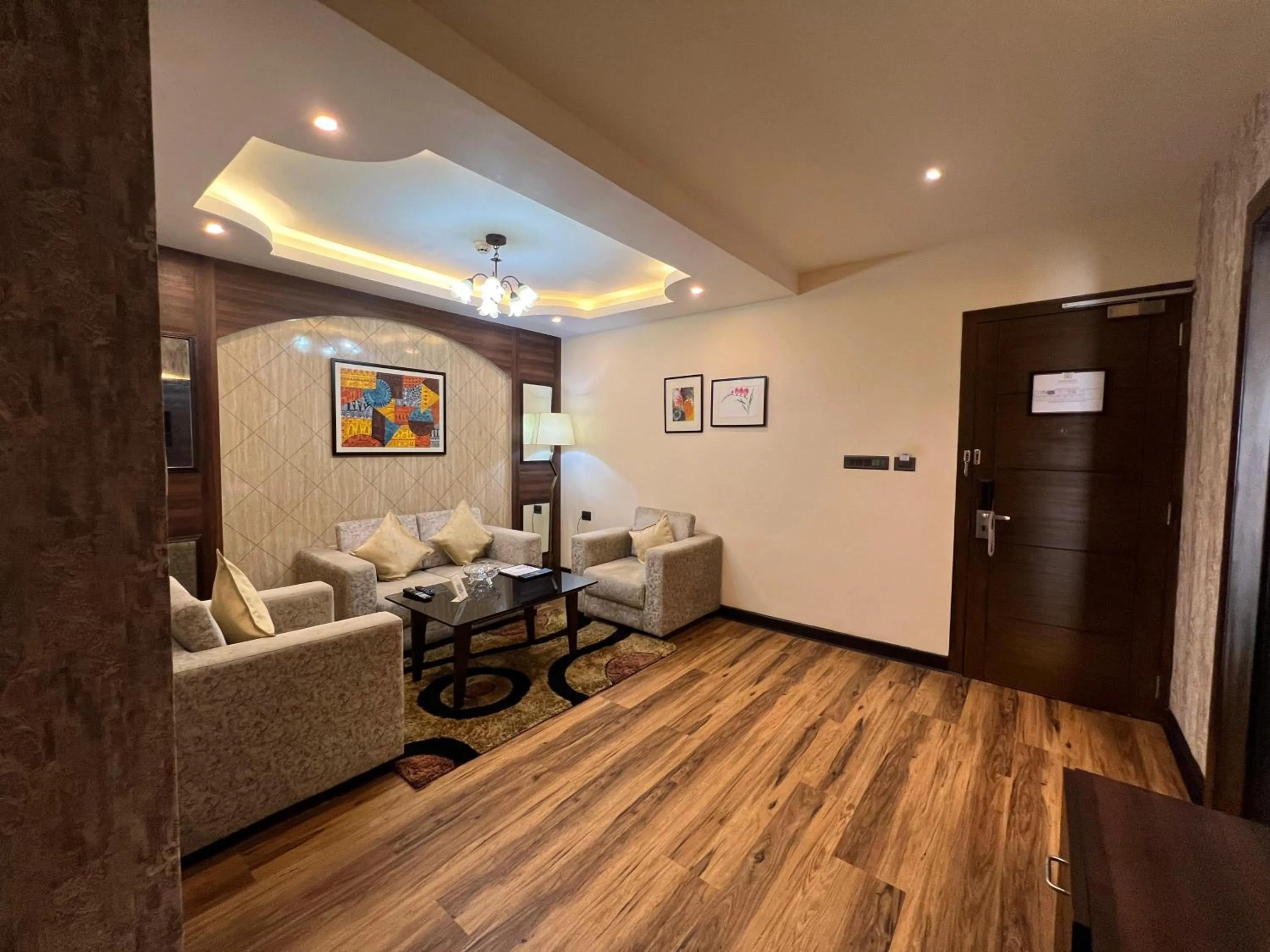 Seating area in Golden Retreat