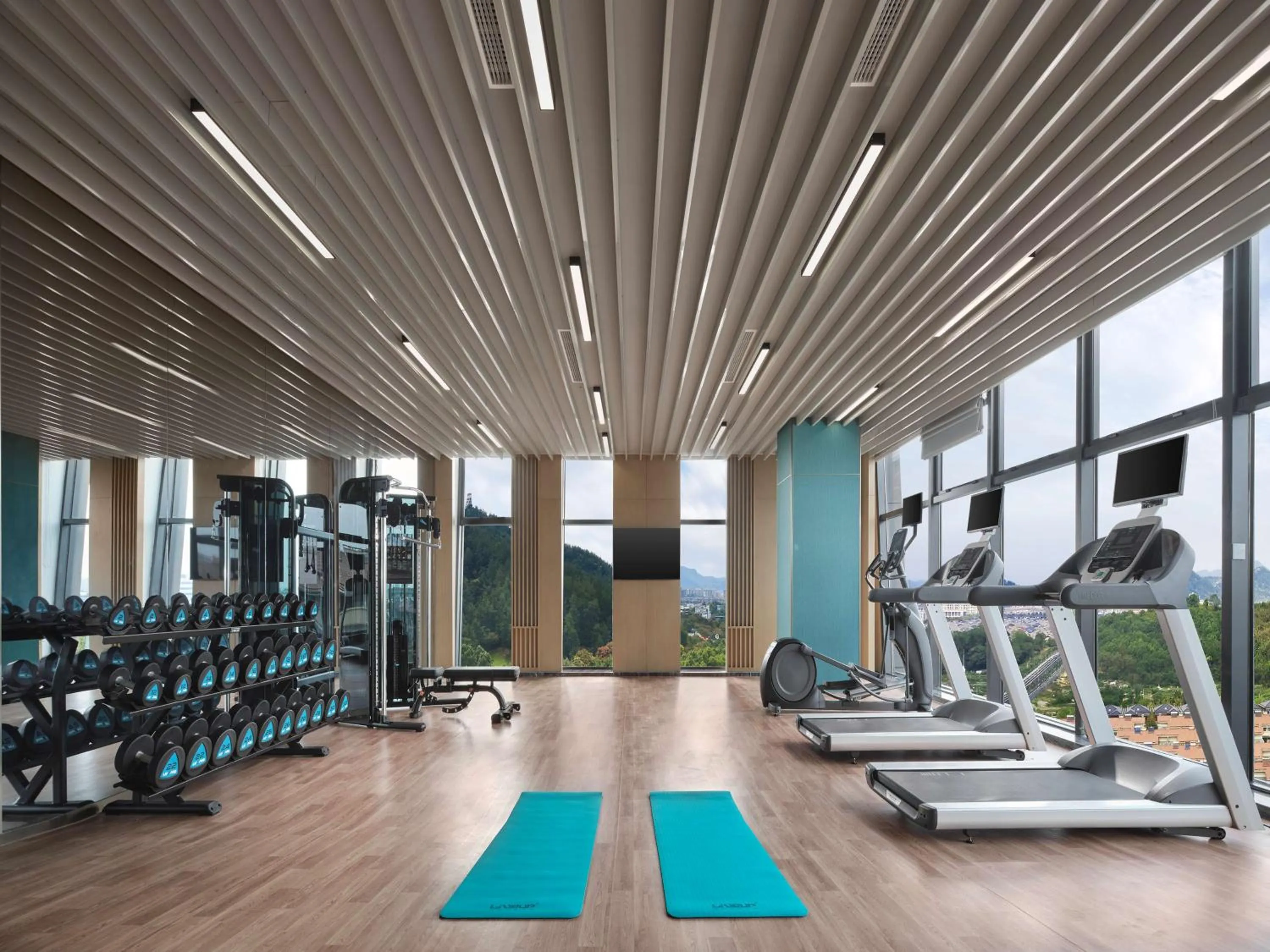 Fitness centre/facilities in Hilton Garden Inn Huzhou Anji Phoenix Mountain