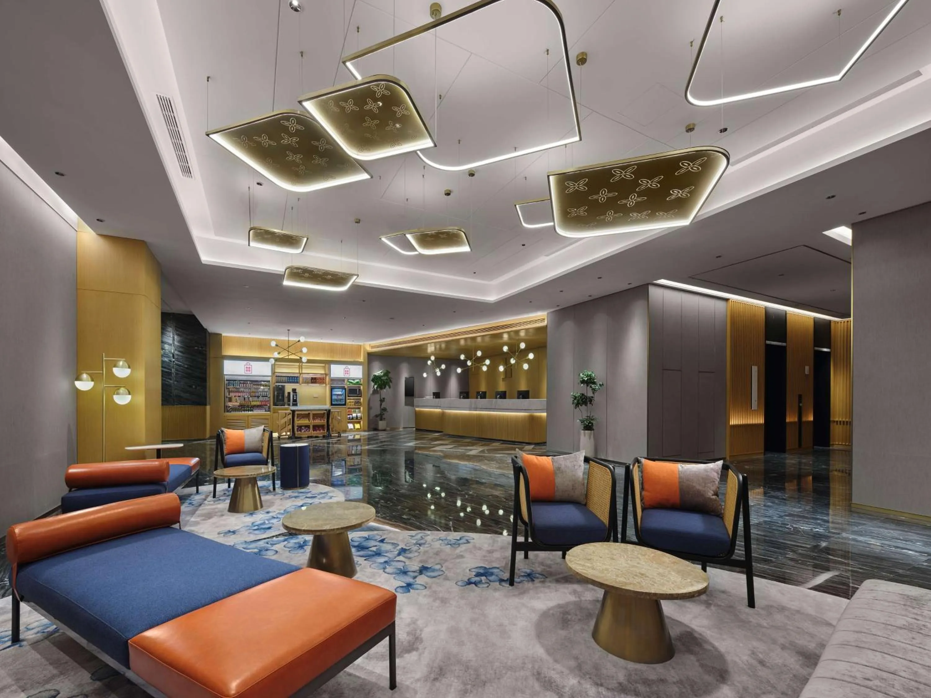 Lobby or reception in Hilton Garden Inn Huzhou Anji Phoenix Mountain