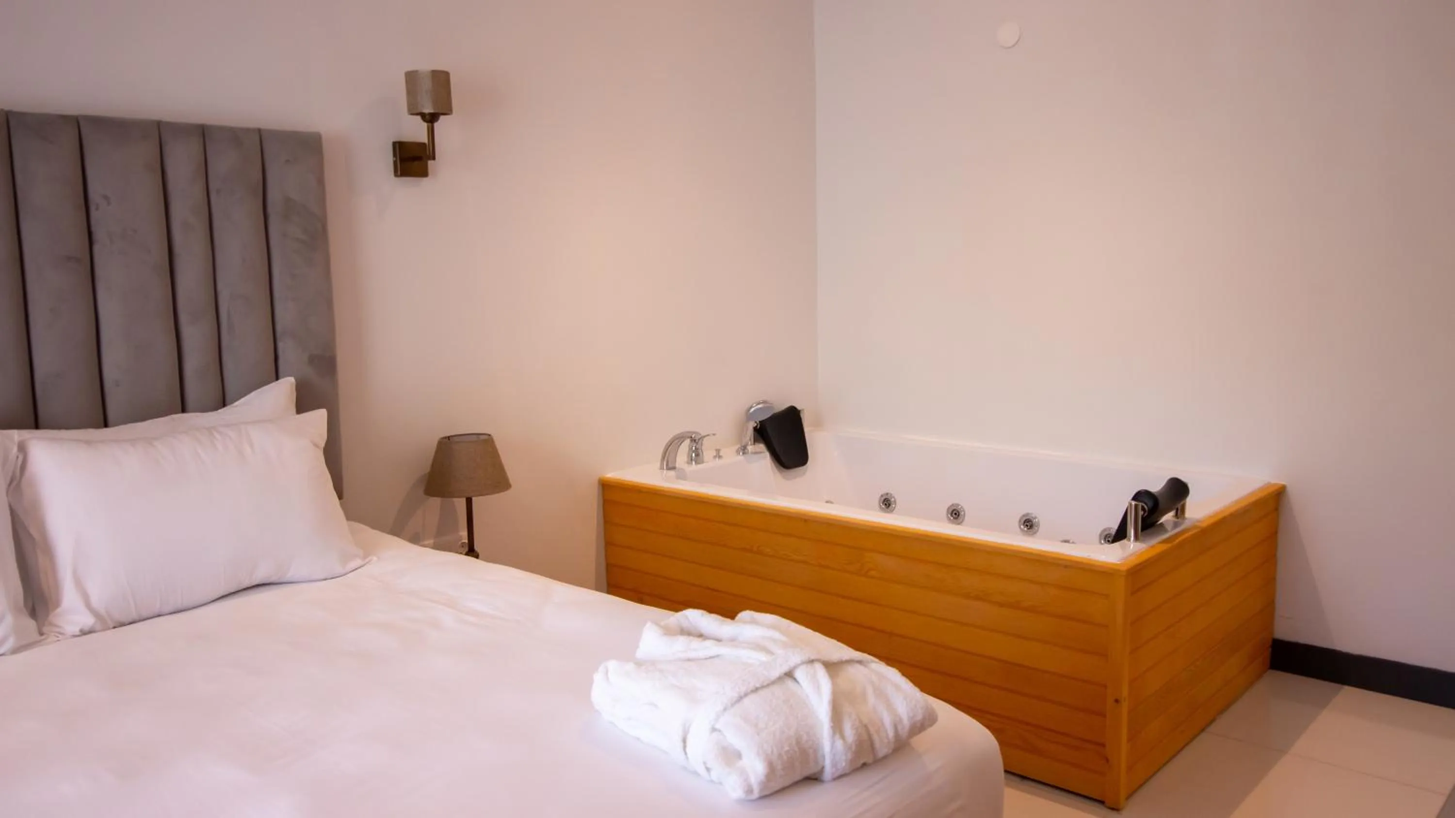 Bed in Lake Life Hotel