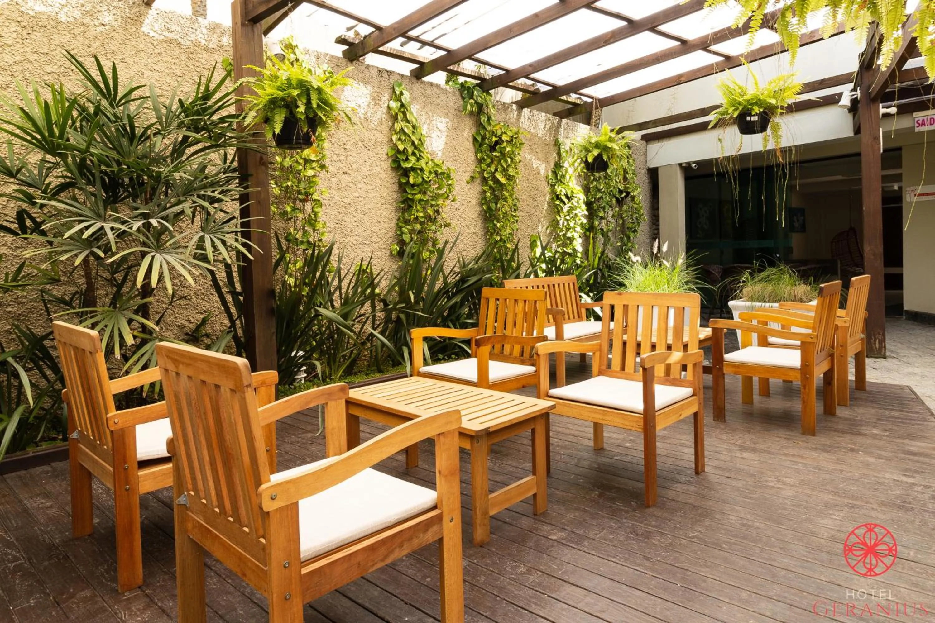 Patio in Hotel Geranius Ingleses