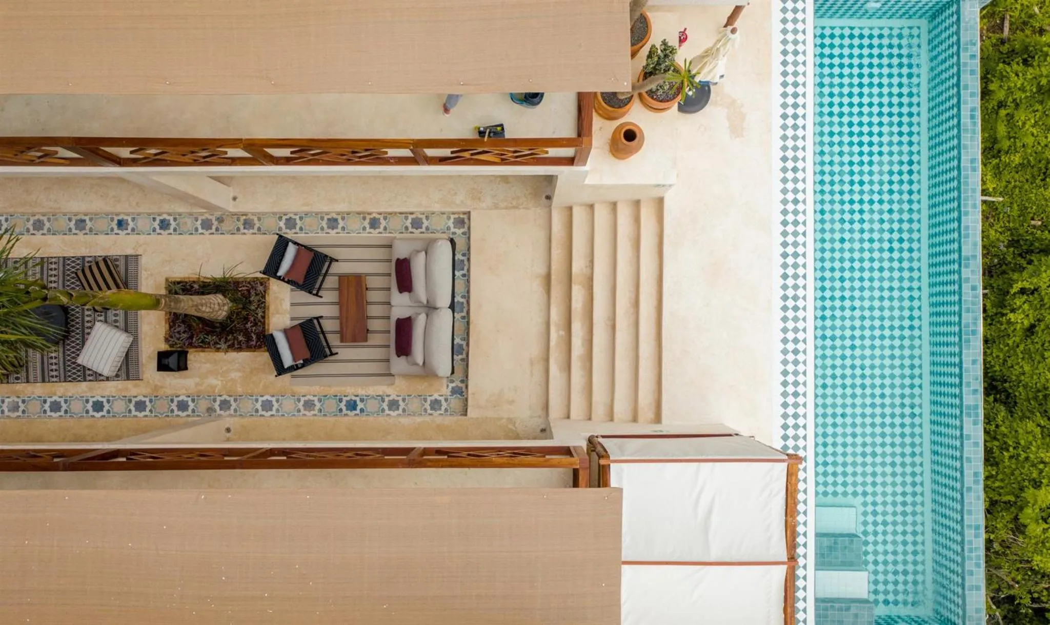 Swimming pool in Bacalari Hotel Boutique