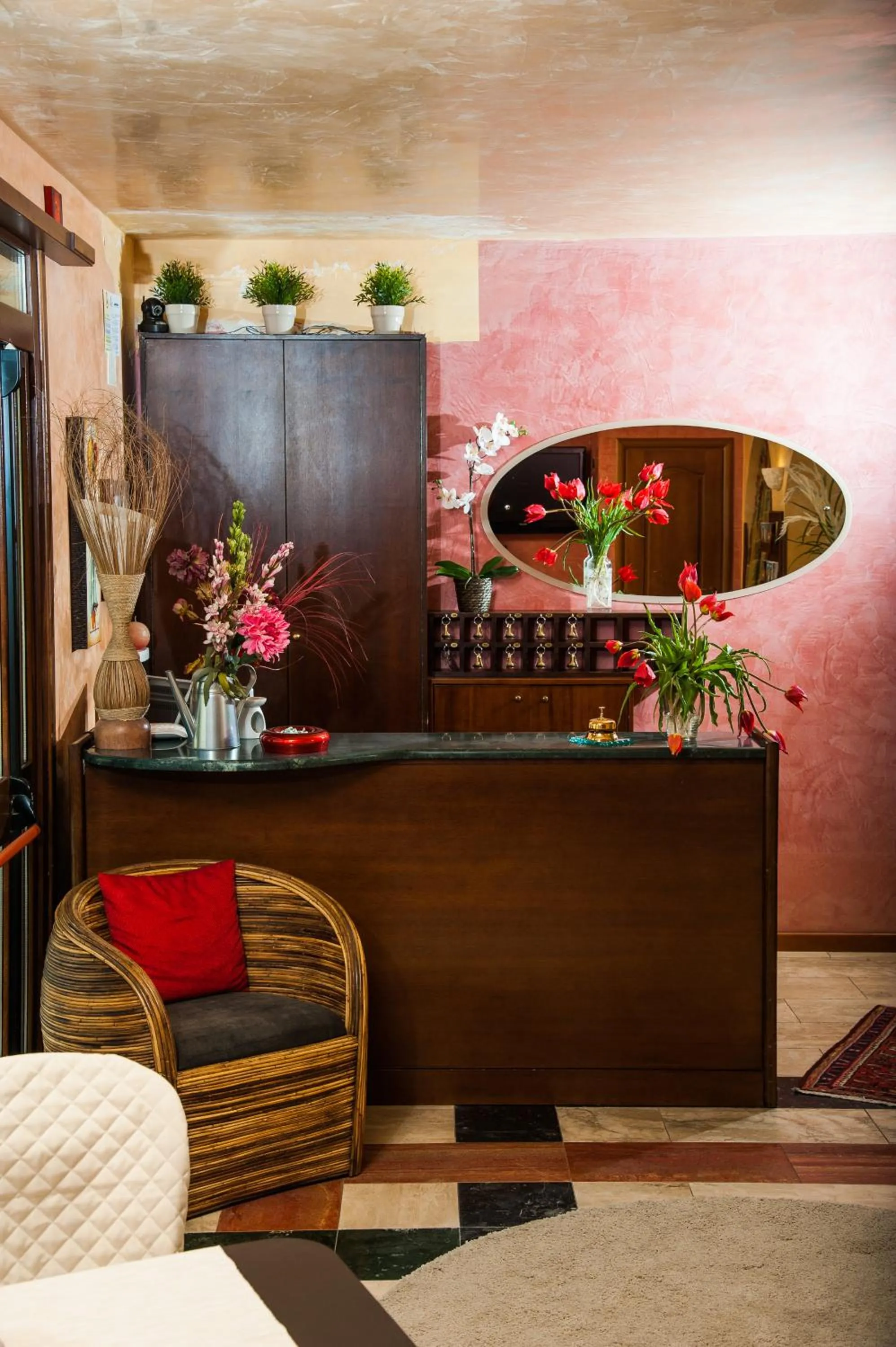 Lobby or reception in Hotel Al Ritrovo