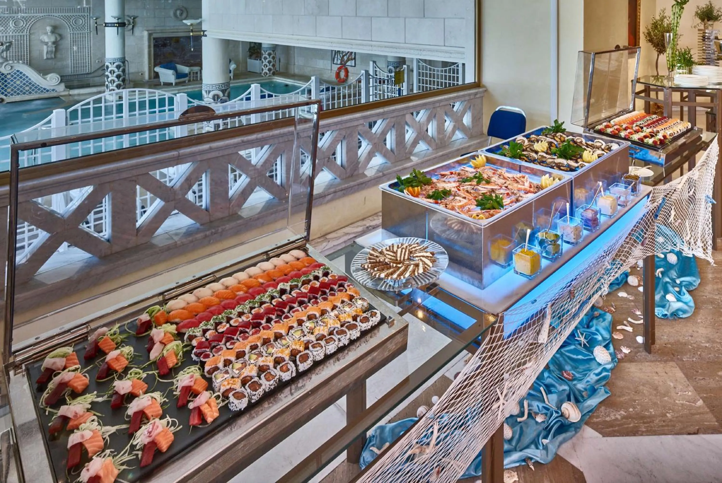 Dining area in Rome Cavalieri, A Waldorf Astoria Hotel