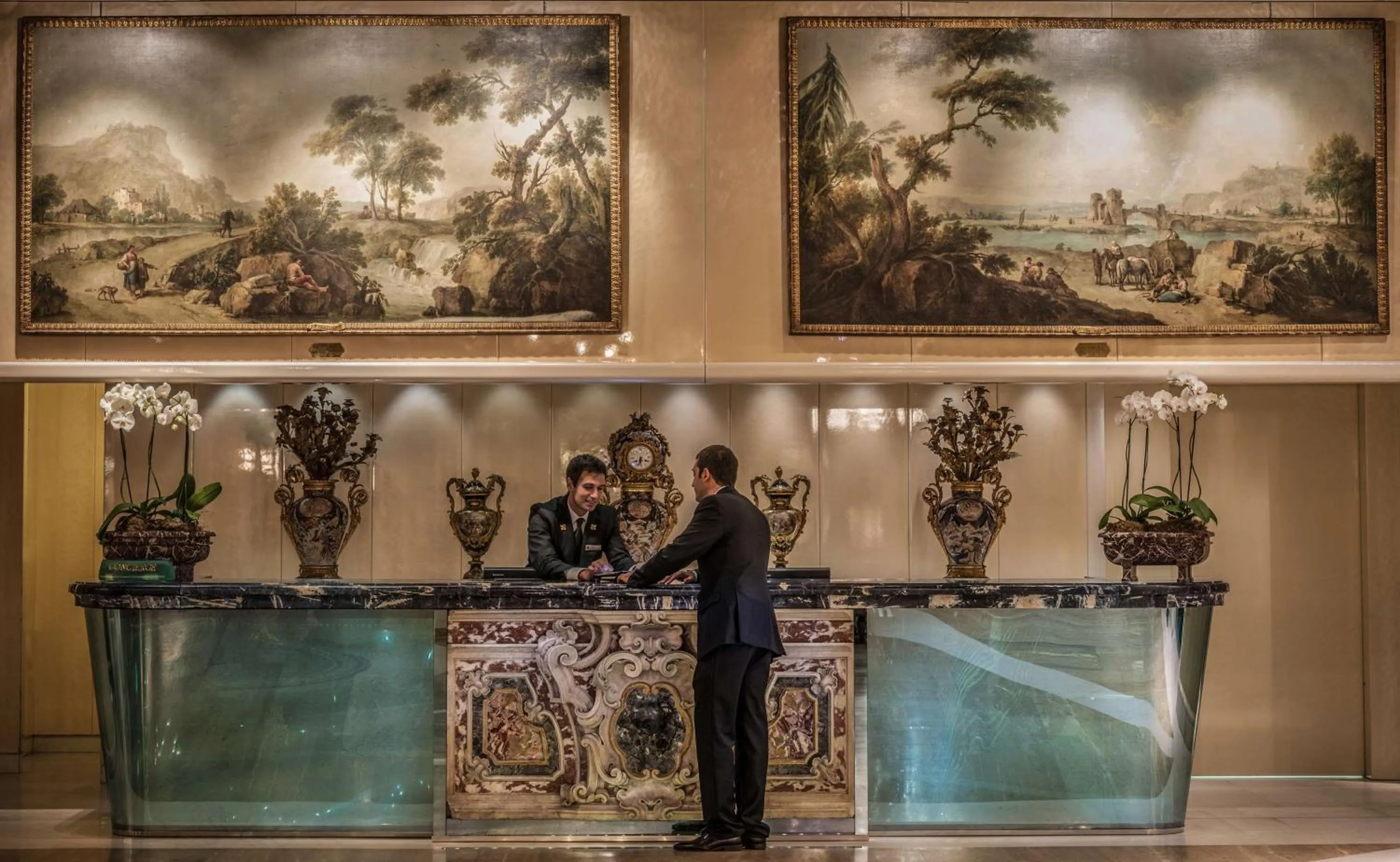 Lobby or reception in Rome Cavalieri, A Waldorf Astoria Hotel