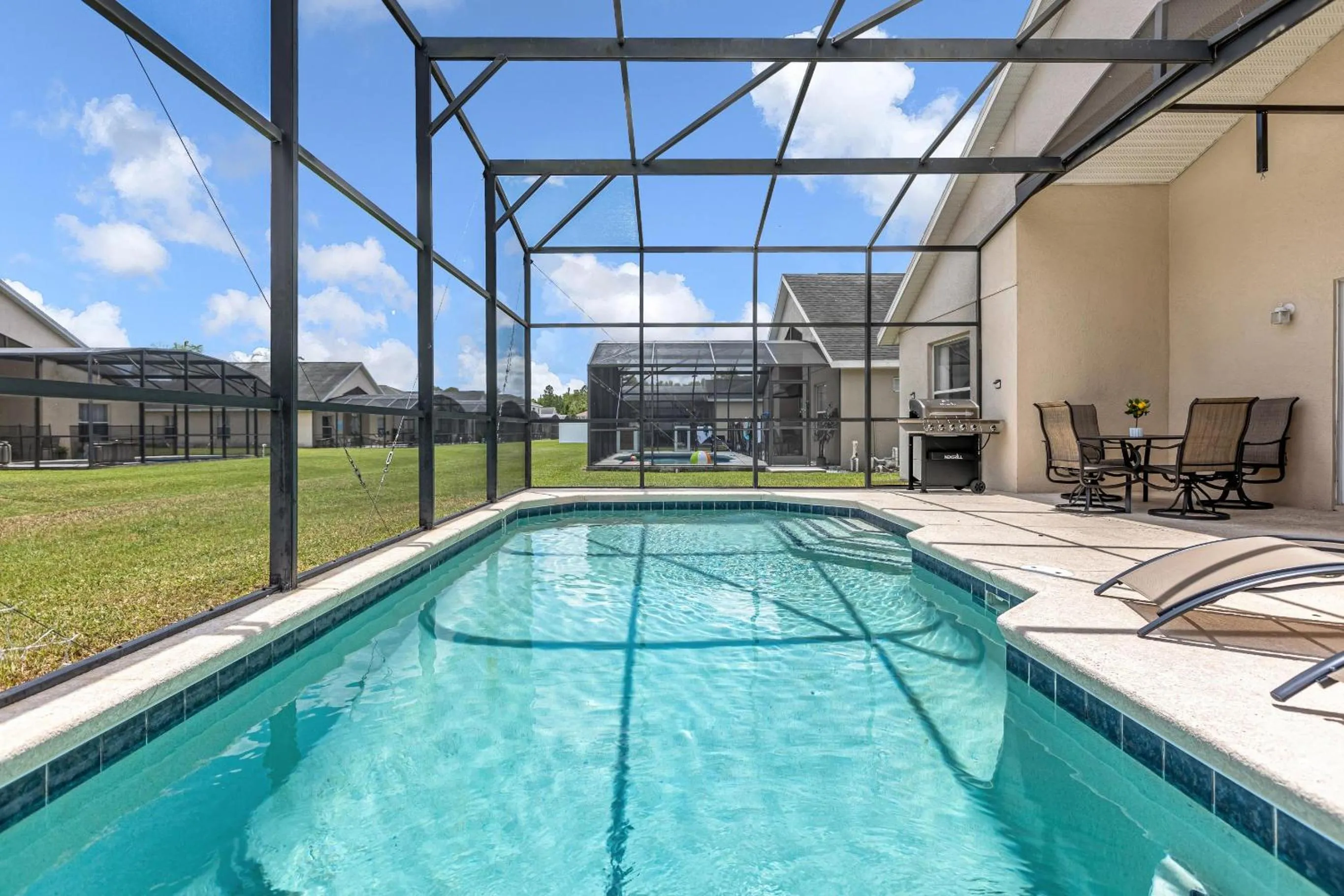 Pool view in Disney Area 4BR Home with Heated Private Pool