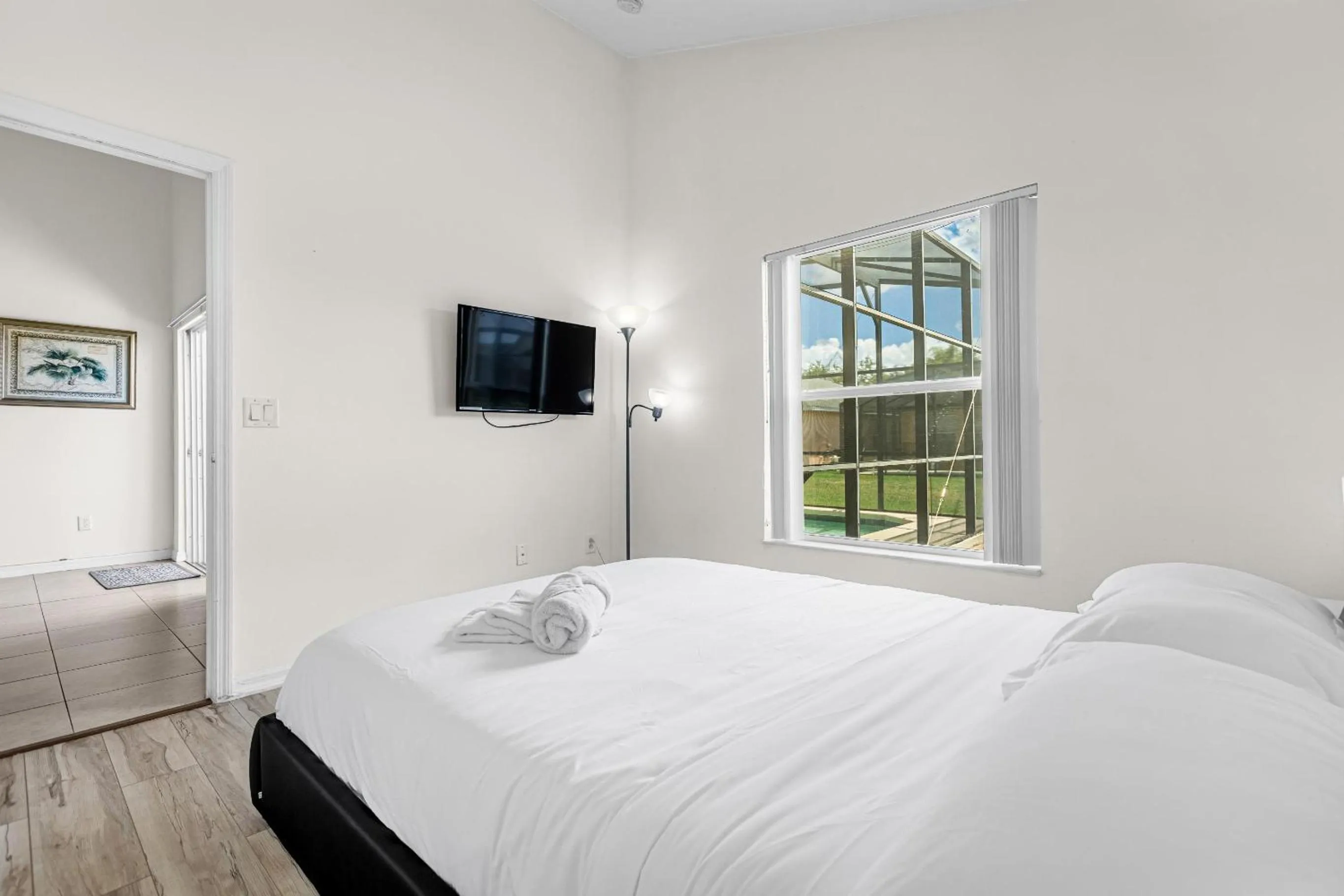 Bed in Disney Area 4BR Home with Heated Private Pool