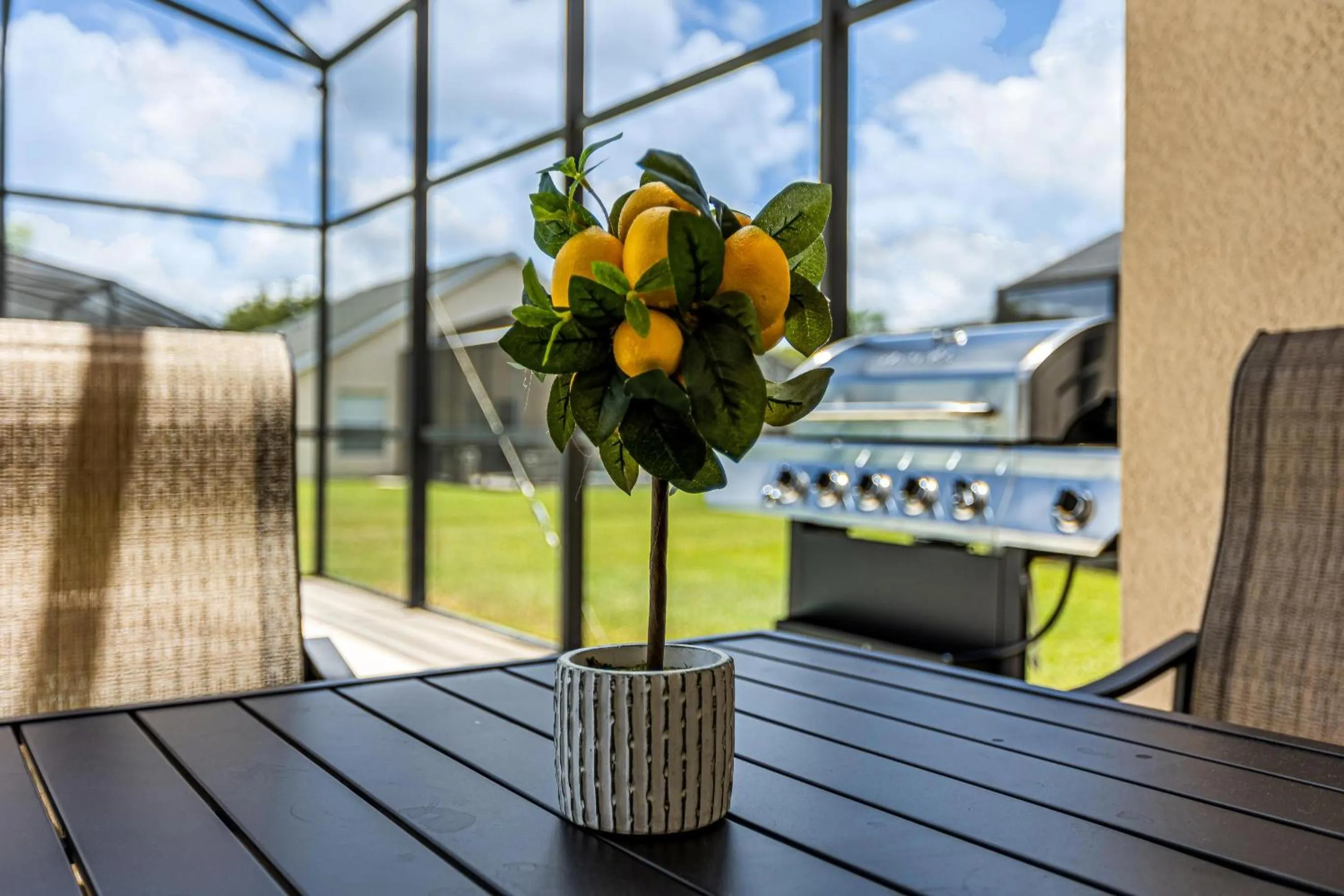 BBQ facilities in Disney Area 4BR Home with Heated Private Pool