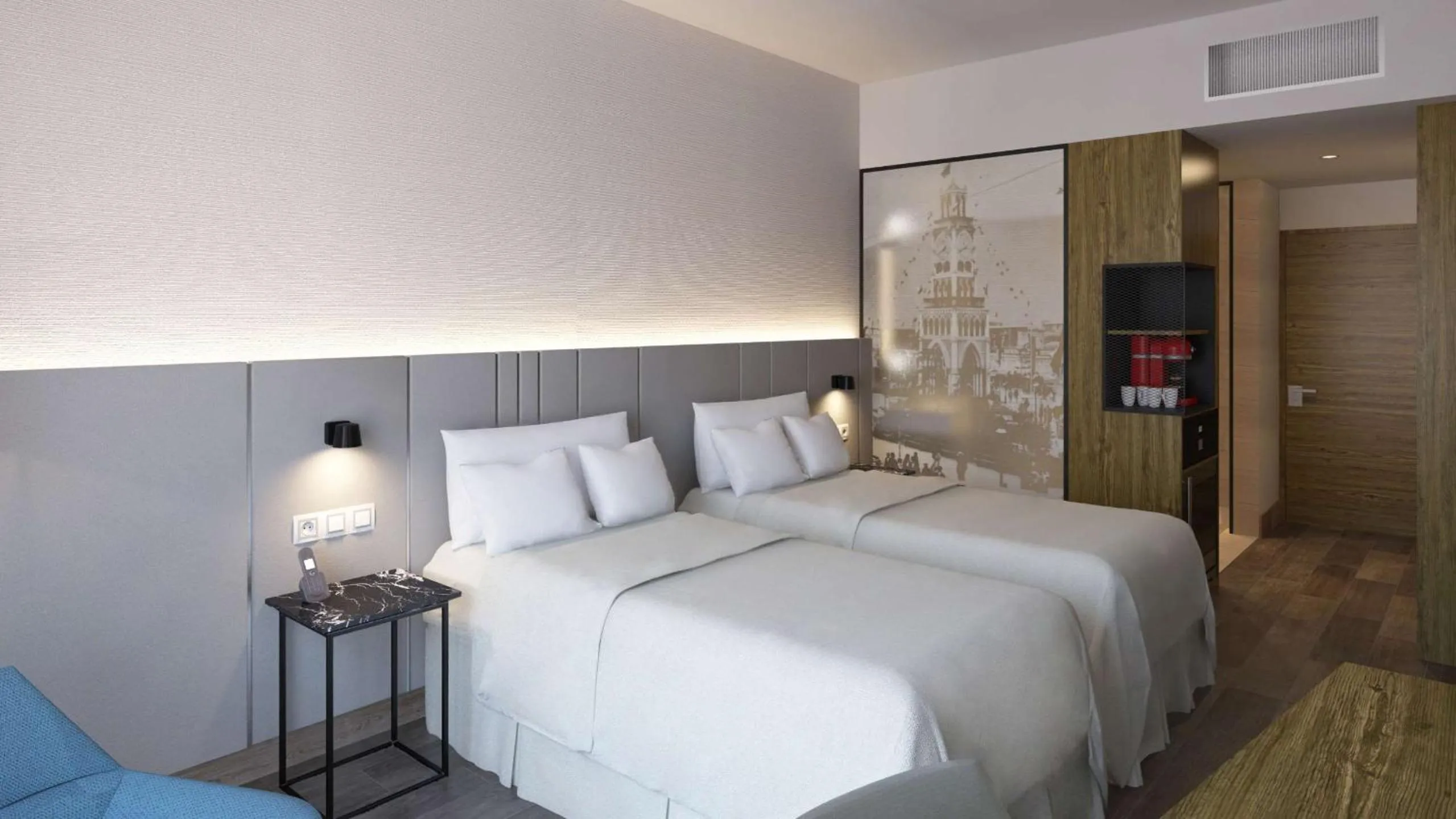 Photo of the whole room, Bed in NH Iquique Pacifico