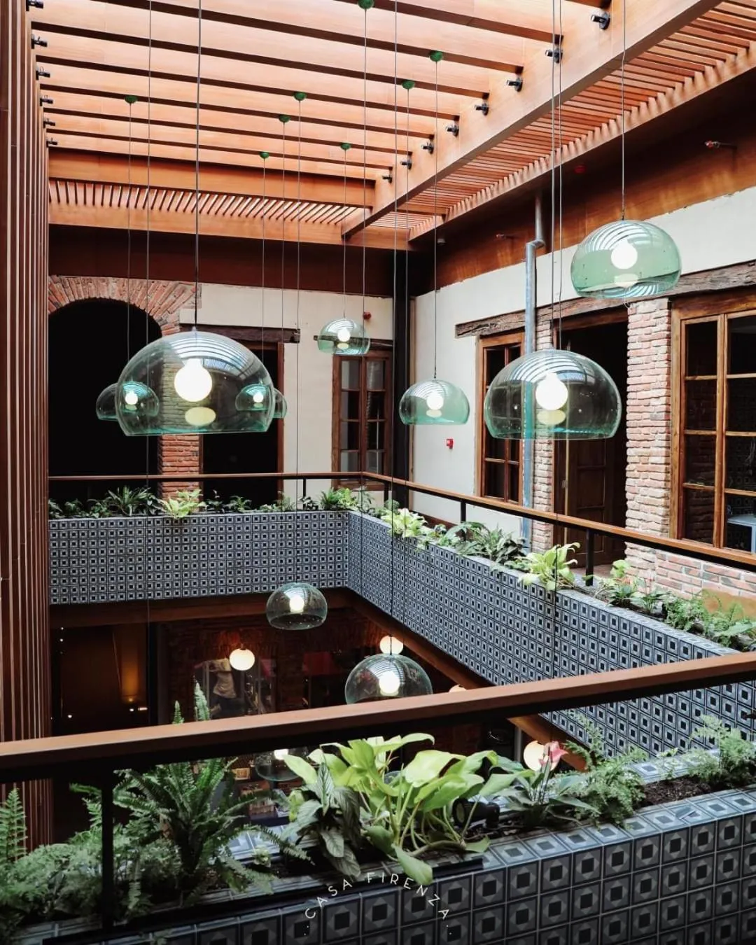 Inner courtyard view in Casa Firenza Hotel & Suites Boutique