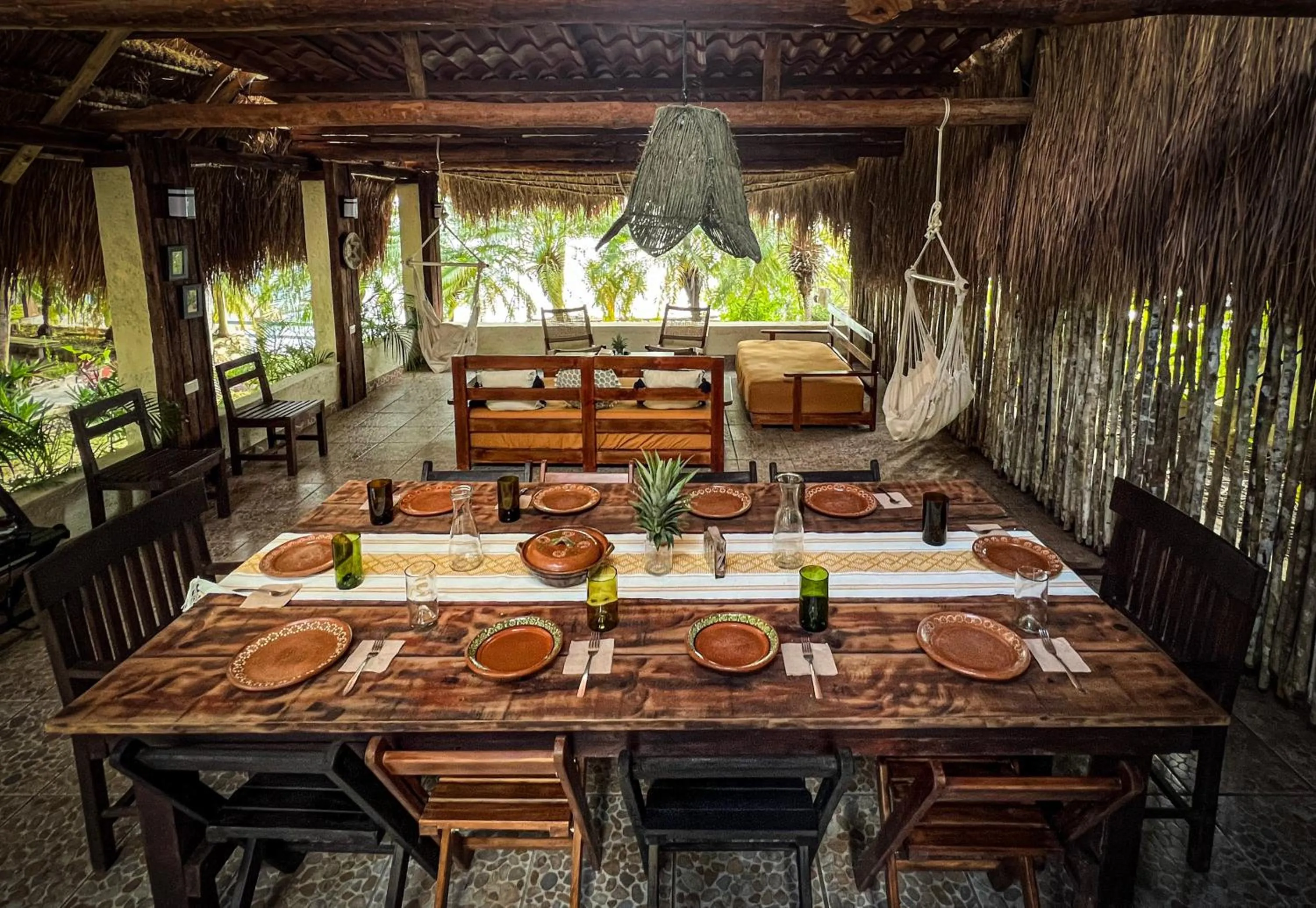 Living room in Villa Santuario Lake front Oasis