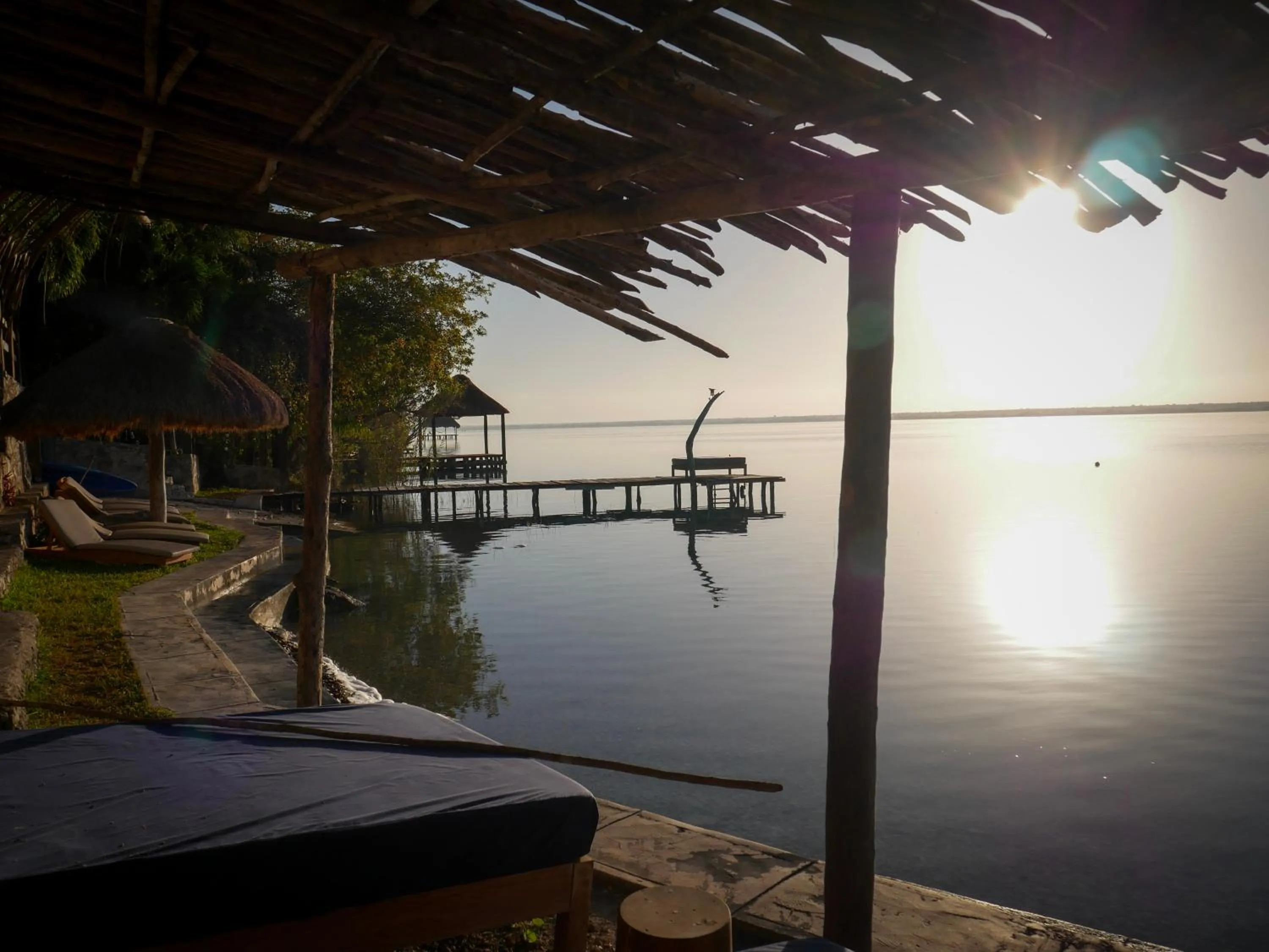 Sunset in Villa Santuario Lake front Oasis