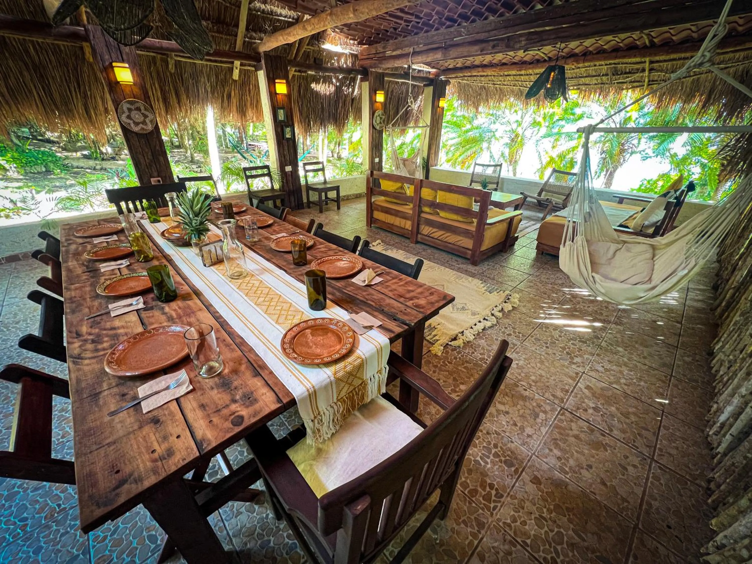 Living room in Villa Santuario Lake front Oasis