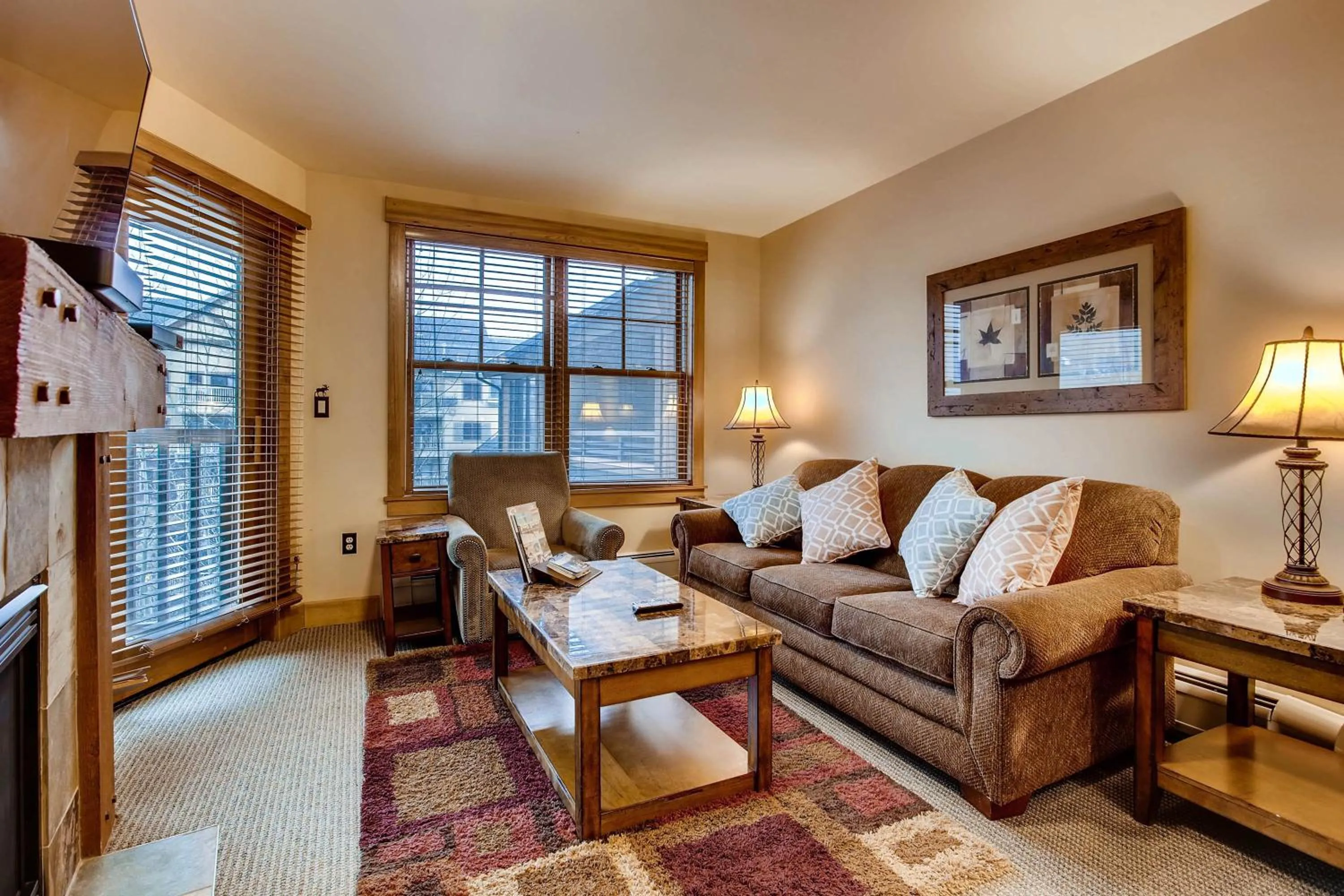 Living room in The Springs Condominiums by Vail Resorts